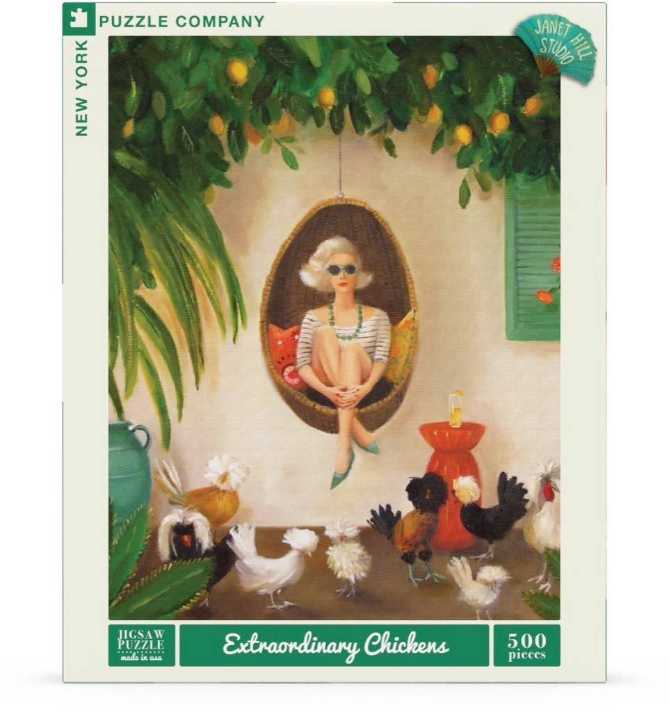 Extraordinary Chickens 500 Piece Jigsaw Puzzle - Fun Family Game Night Activity, Home Decor & Relaxing Brain Teaser for Adults