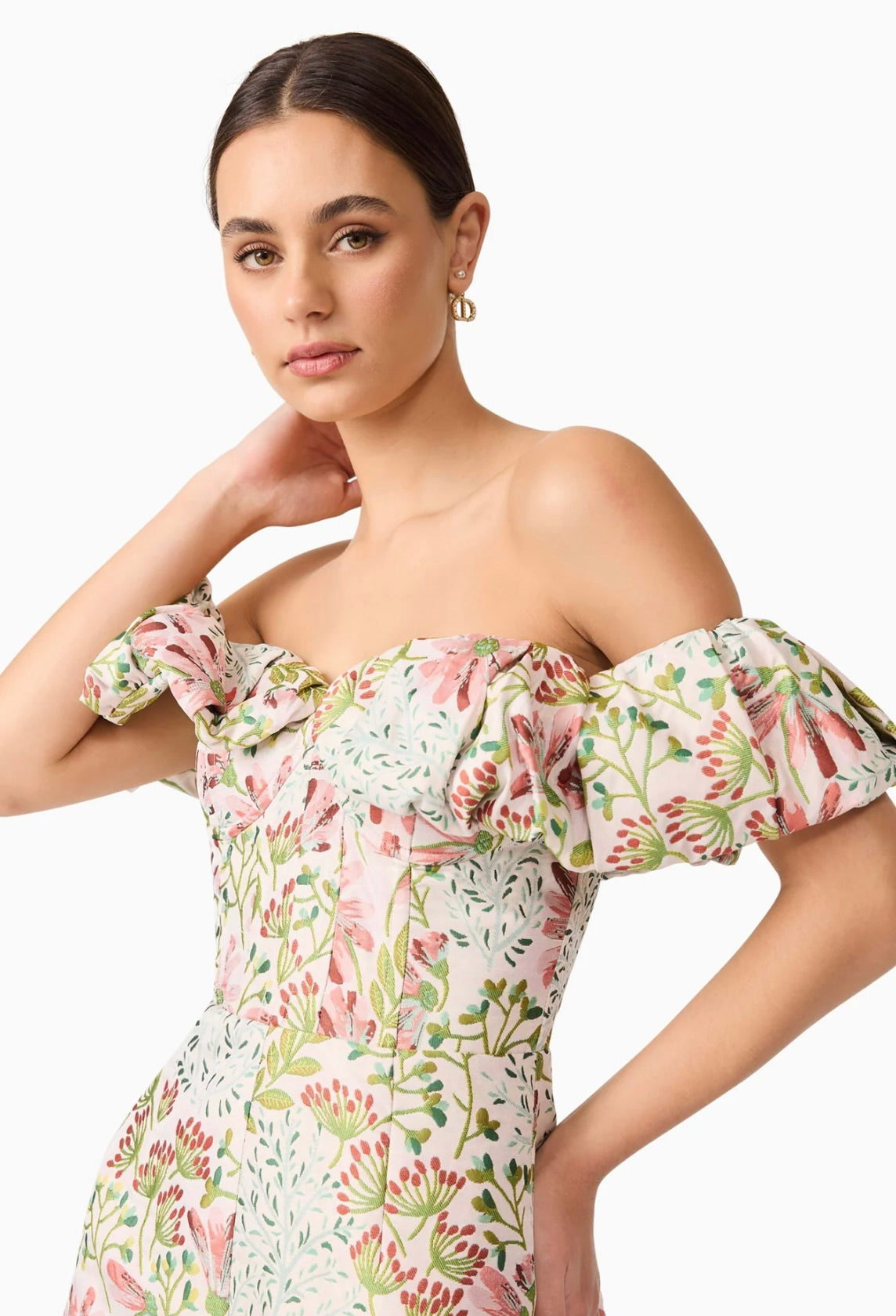 Calaantha Women's Floral Off The Shoulder Romper Jumpsuit - Summer Beach Party, Vacation Outfit, Casual Dressy Playsuit