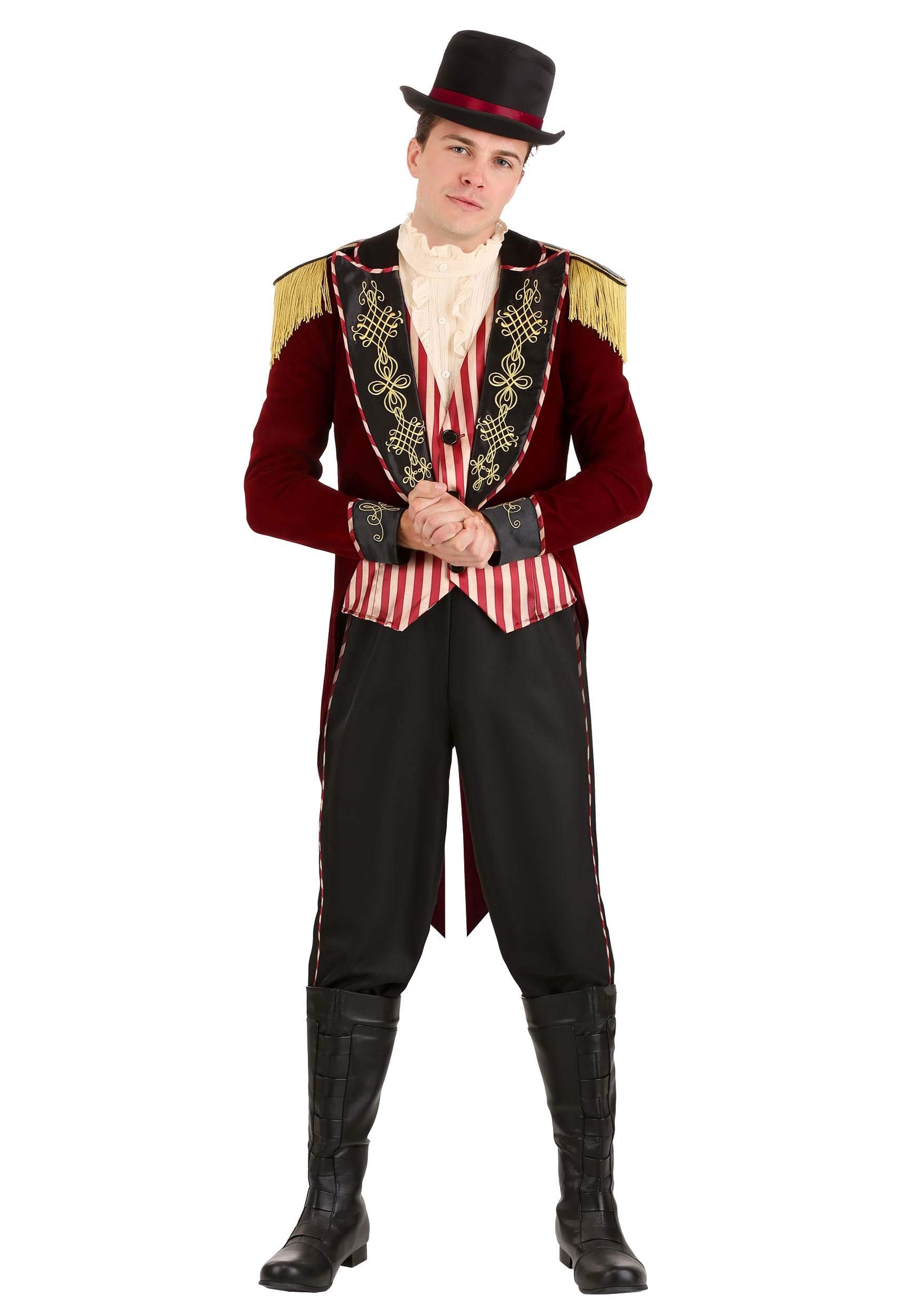 Scary Ringmaster Costume for Men - Small Size | Halloween, Cosplay & Circus Themed Party Outfit