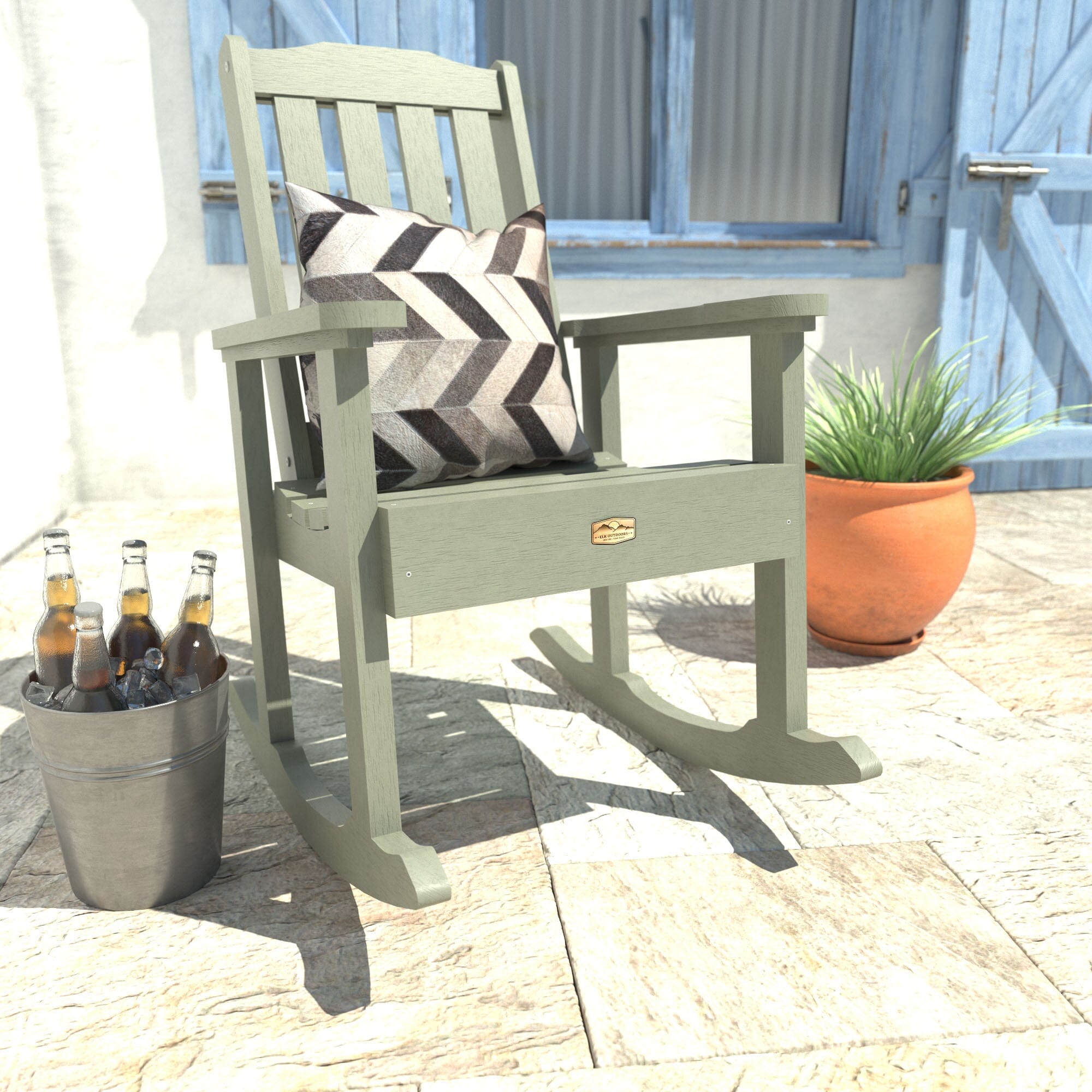 Comfortable Wooden Rocking Chair for Living Room & Nursery - Essential Country Style Rocking Chair for Relaxation & Nursing