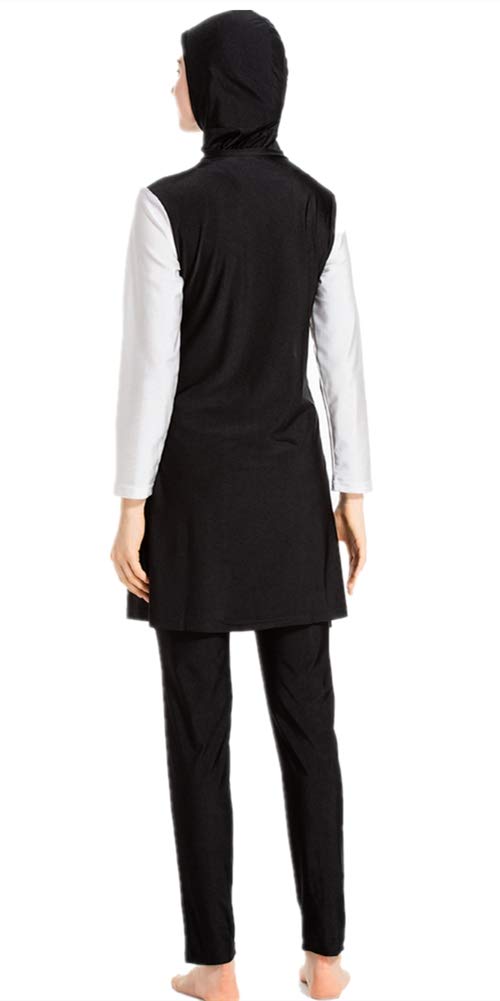 **ShuoBeiter Modest Full-Cover Muslim Swimwear for Women - Long Sleeve Burkini with Hijab, Plus Size Islamic Swimwear - Perfect for Beach, Pool & Water Sports**