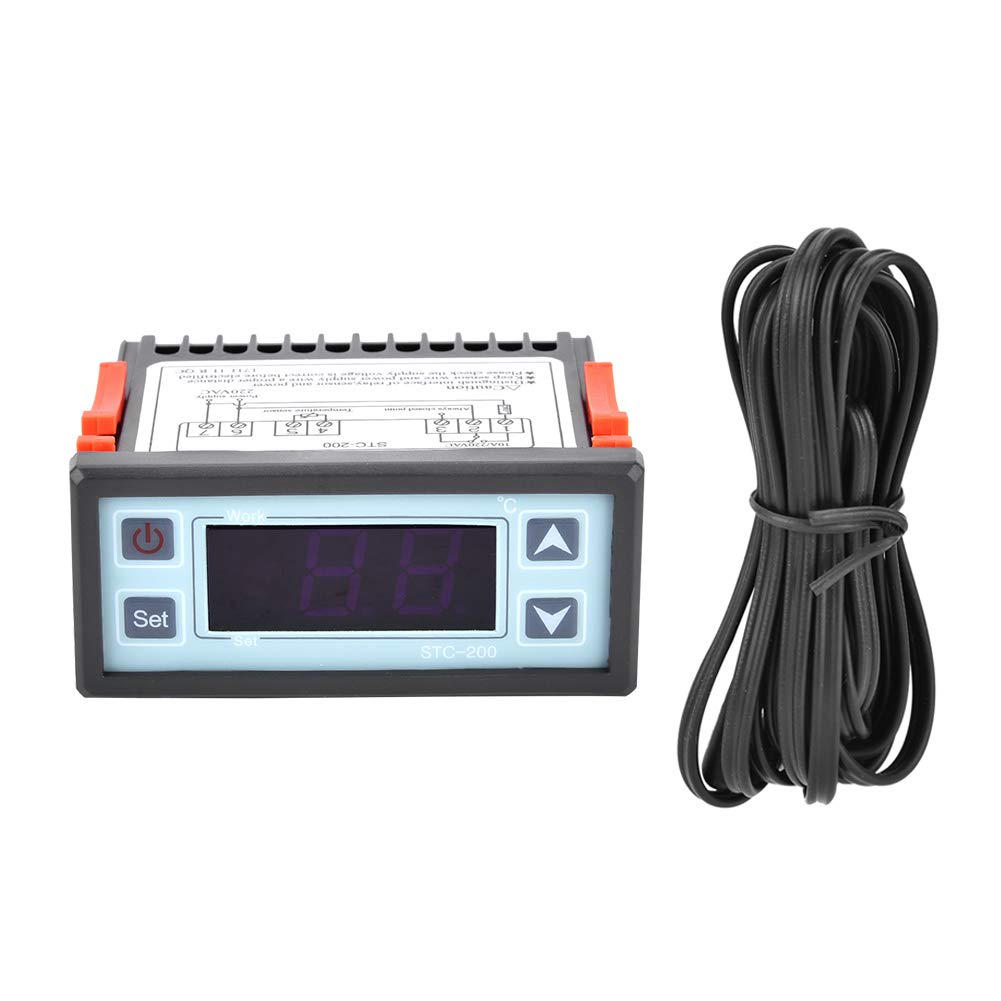 Entatial Digital Temperature Controller - Multifunctional Heating & Cooling Thermostat for Water Heaters, Refrigeration, Seafood Machines | Precise Temperature Regulation for Home & Commercial Use