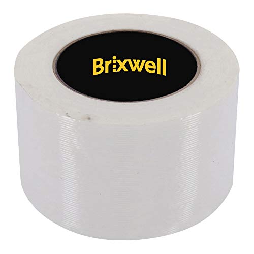 Brixwell 48 Rolls Clear Filament Strapping Tape 3 Inch x 60 Yard - Heavy Duty Packing Tape for Shipping Boxes, Moving & Storage - Made in USA