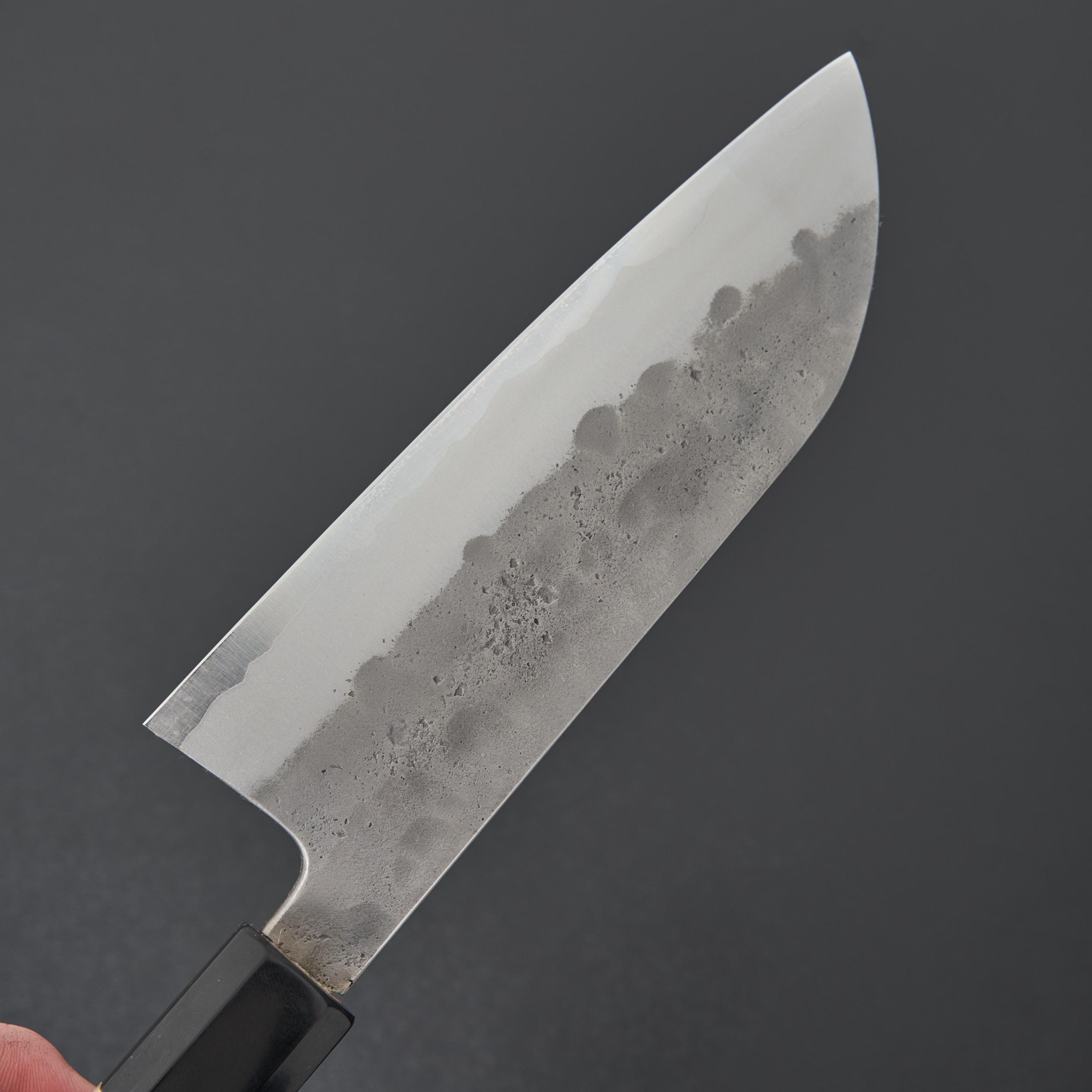 Premium Kikumori Nashiji Blue #2 Santoku Knife 165mm - Japanese High Carbon Steel Kitchen Knife for Slicing, Dicing & Chopping - Perfect for Home Chefs & Professional Cooking