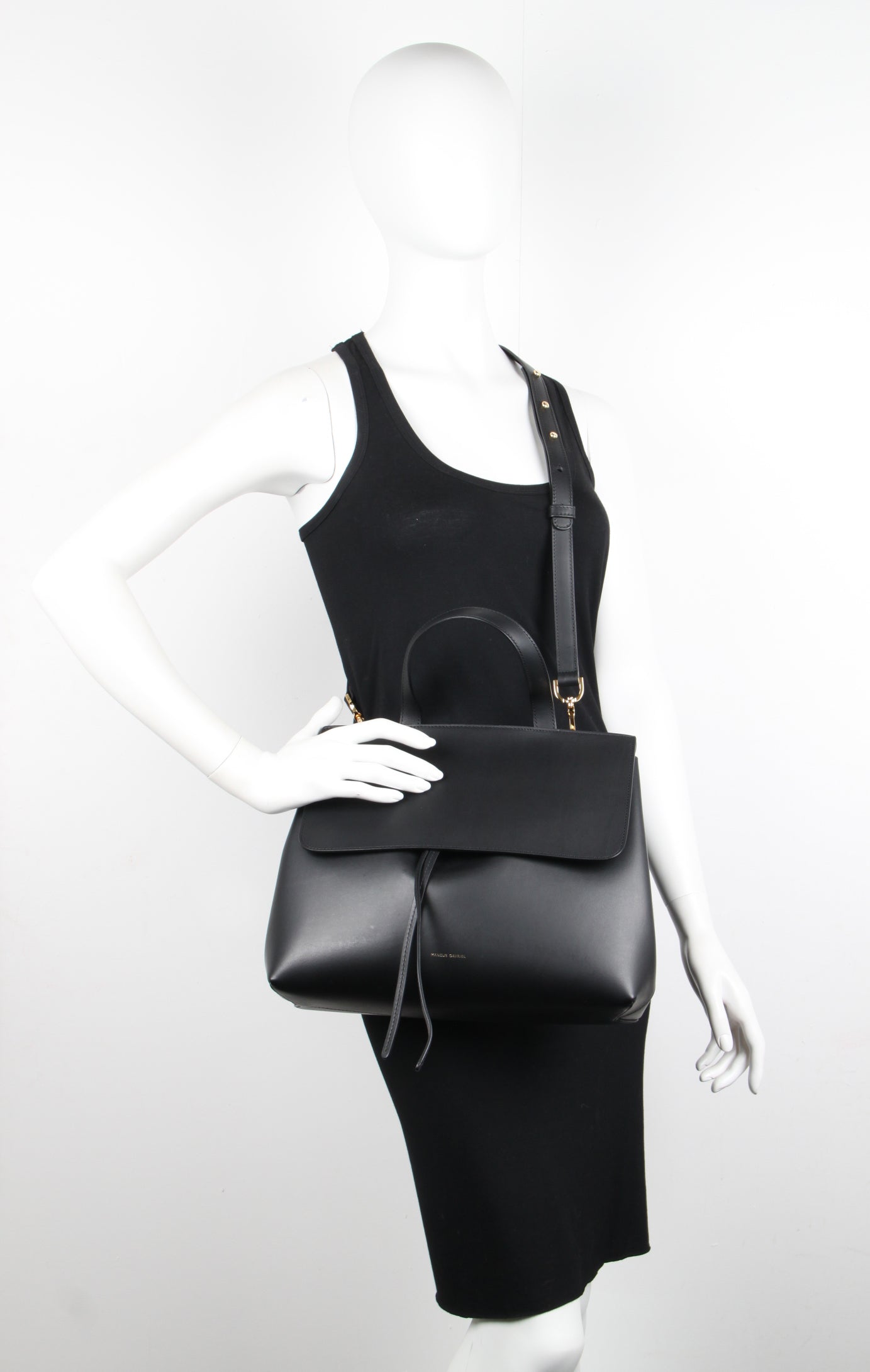 Premium Genuine Leather Lady Handbag - Vegetable Tanned Black & Flamma Color - Perfect for Work, Evening Events & Daily Use