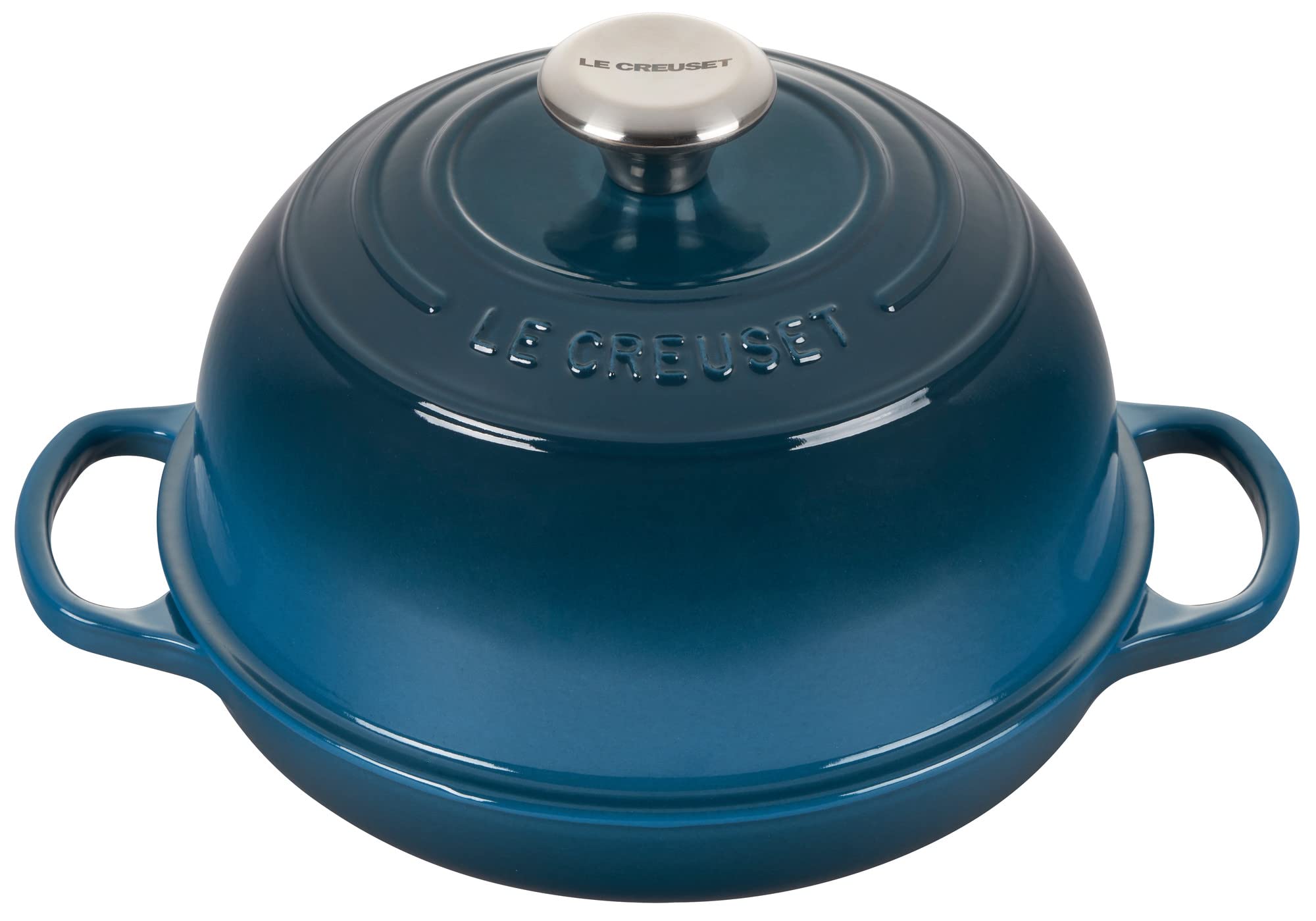 Le Creuset Enameled Cast Iron Bread Oven - 5.5 Qt, Deep Teal Blue | Dutch Oven for Baking Artisan Bread, Sourdough, Roasting & Slow Cooking | Perfect for Home Bakers & Kitchen Enthusiasts