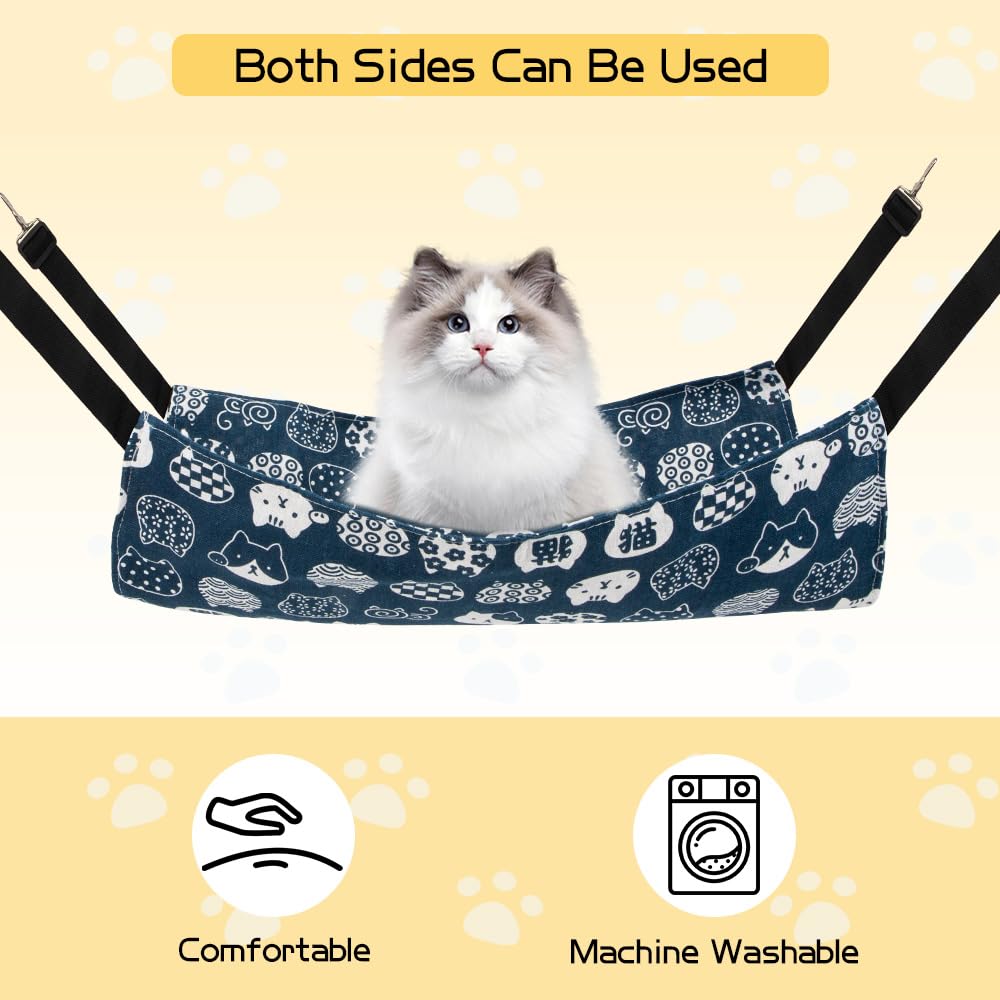 **Premium Cat Hammock & Indoor Pet Bed - Cozy Hanging Cat Cage for Kittens, Ferrets & Small Dogs - Durable Pet Accessories for Relaxing & Sleeping - Perfect for Home, Apartment & Travel Use**