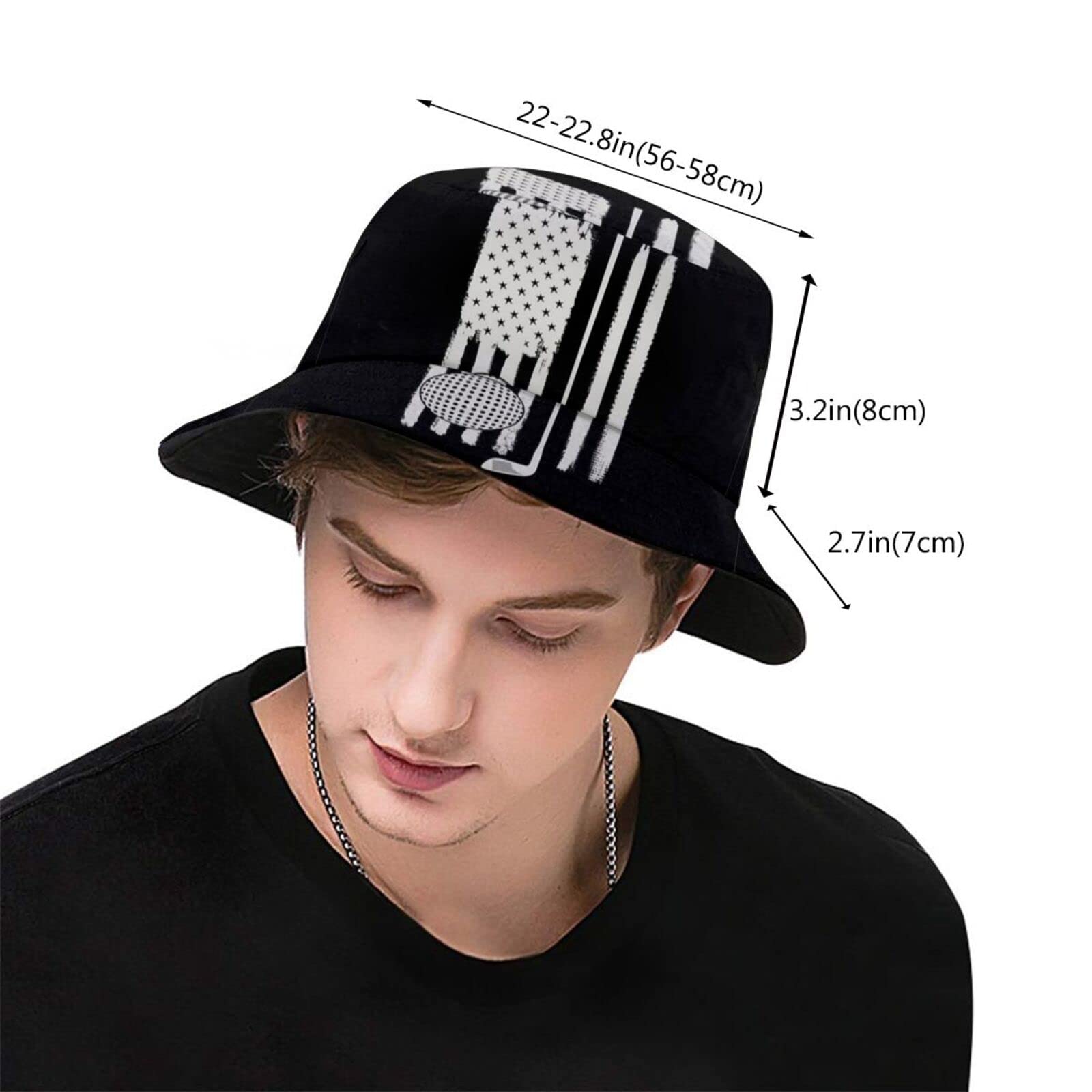 Golf Bucket Hat - Wide Brim Sport & Fisherman Cap for Men & Women - UV Protection Sun Hat for Outdoor, Travel, Beach & Sports Activities