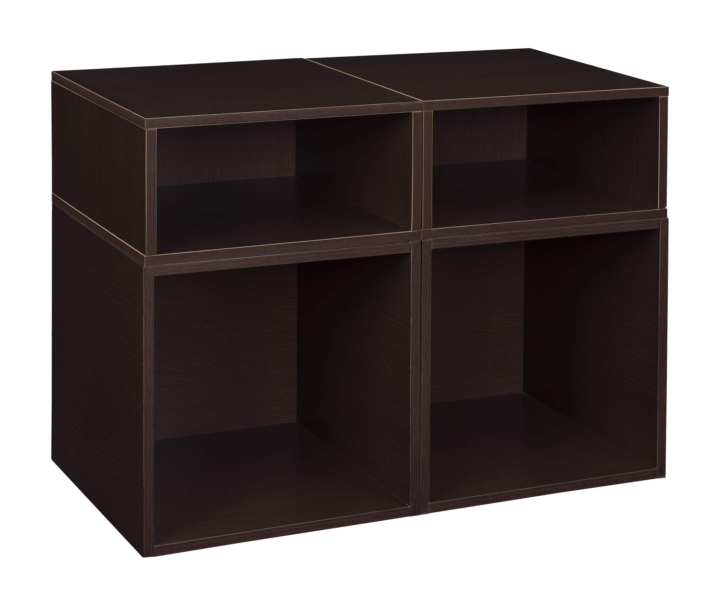 Premium Niche Cubo Deluxe Storage Set with Full & Half Size Cubes - 2-Piece Organizer in Truffle Color | Perfect for Closet, Nursery, and Office Organization