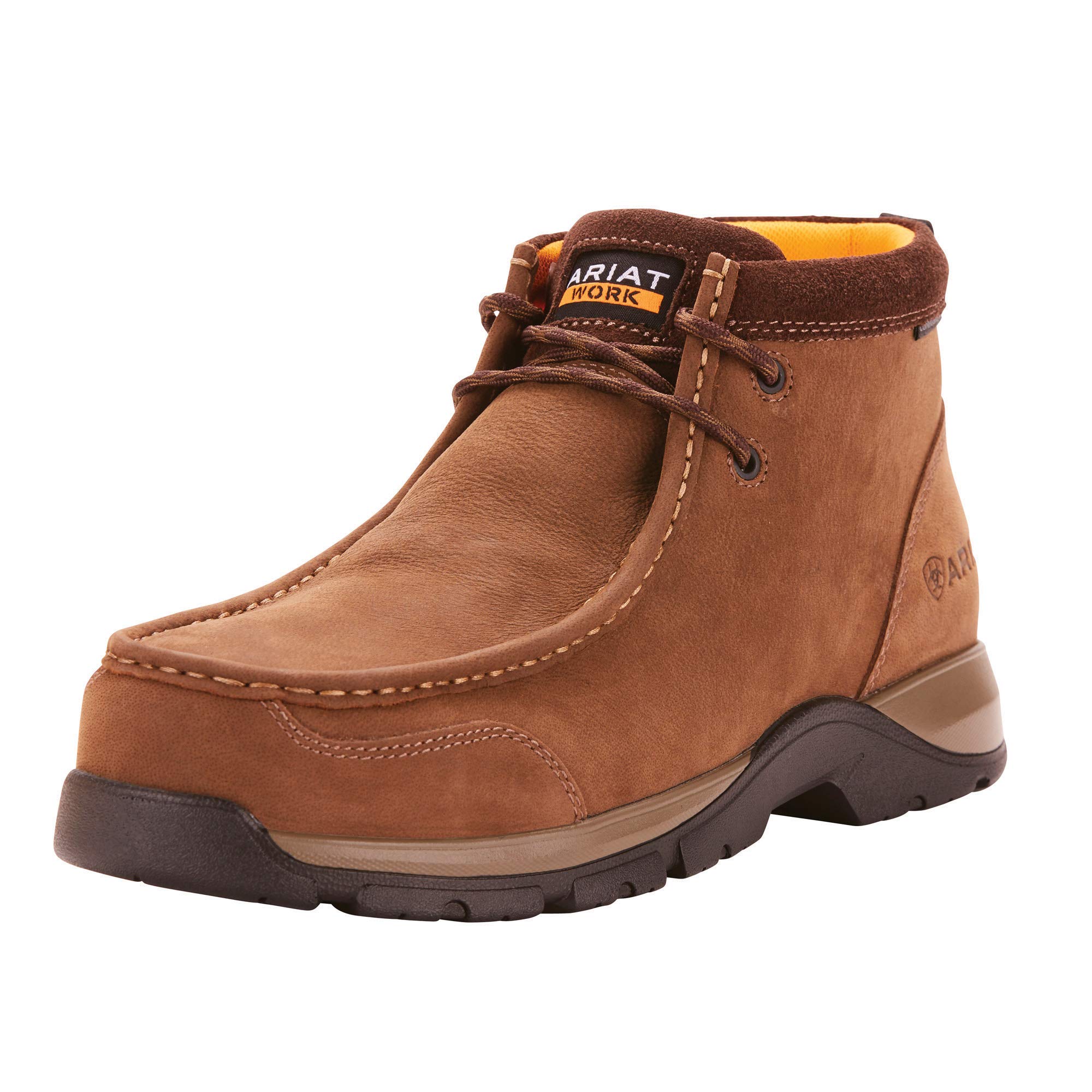 Ariat Men's Edge LTE Moc Composite Toe Work Boots - Safety Shoes for Construction, Warehouse & Outdoor Work | Slip Resistant & Comfortable Work Footwear