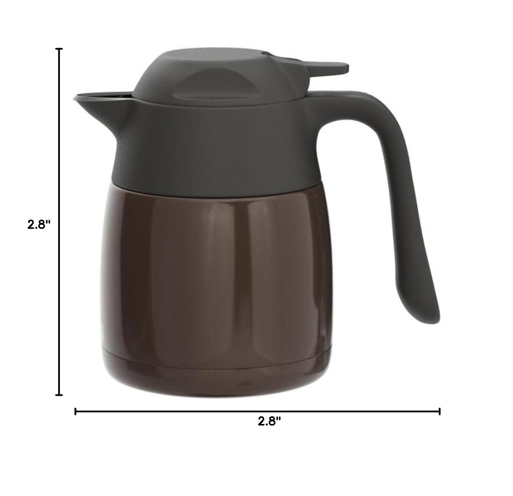 THERMOS BPTG601 THX-700TA Stainless Steel Tabletop Pot - 1.5L Insulated Tea Kettle for Home & Office - Perfect for Brewing Tea, Coffee & Hot Beverages