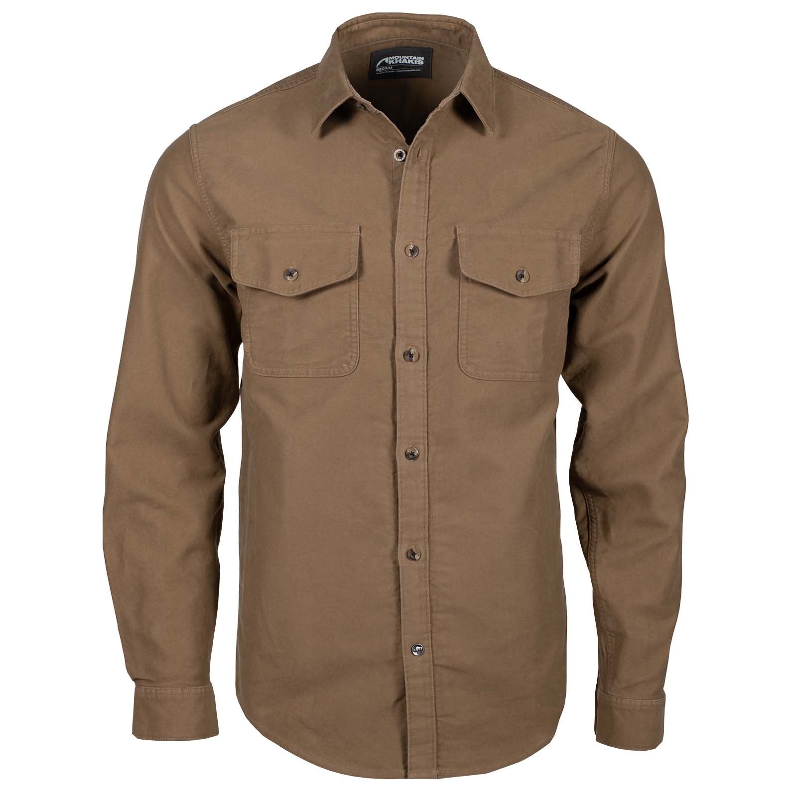 Premium Cotton Moleskin Shirt Jacket for Men - Soft & Durable Workwear - Ideal for Outdoor Activities, Casual Wear & Layering in Cool Weather