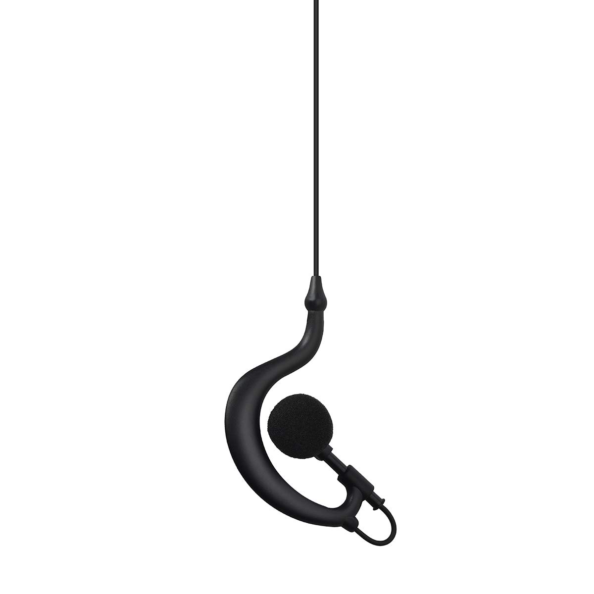 HYS G Hanging Headphones with 3.5mm Plug & Built-in Mic - PTT Headset Compatible with Baofeng UV3R, BF-T1, BF-T6 Walkie Talkie Radios - Ideal for Security, Construction & Outdoor Communication