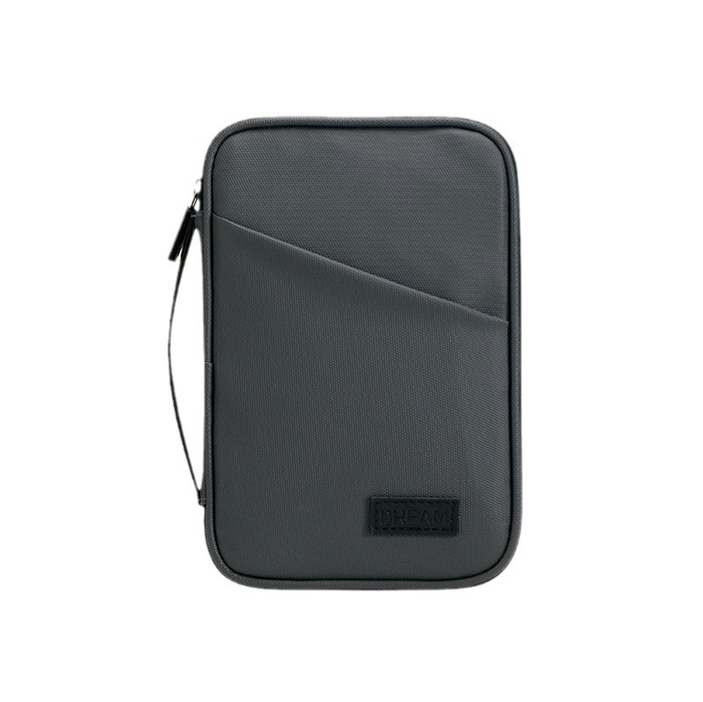 Premium Travel Passport Holder & Document Organizer - RFID Blocking, Grey - Perfect for Airports, Business Trips & International Travel