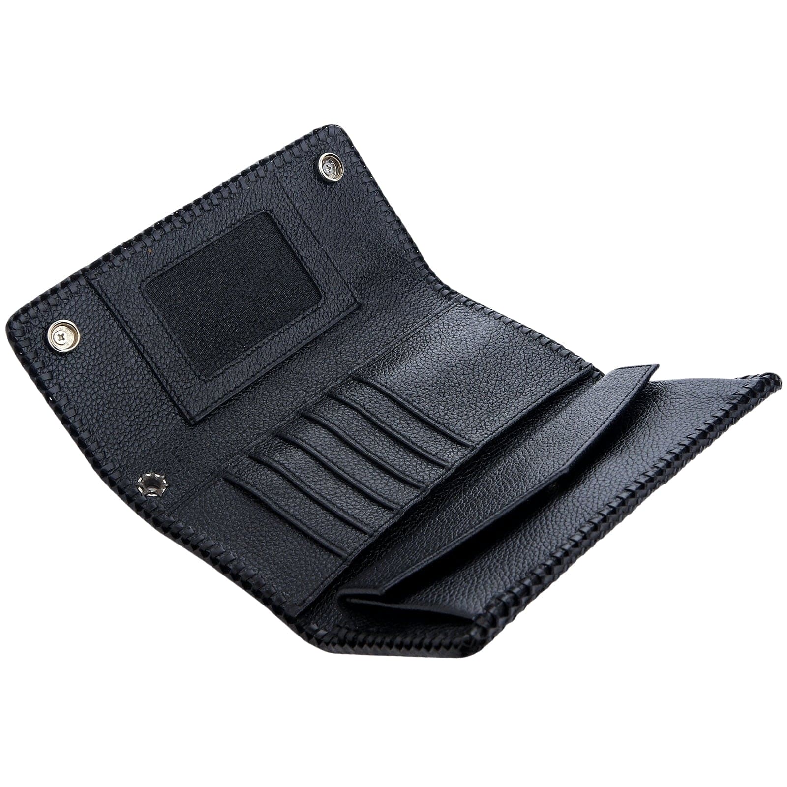 Genuine Stingray Skin Leather Trifold Biker Wallet for Men - Durable RFID Blocking Motorcycle Wallet - Perfect for Bikers, Travel & Everyday Use