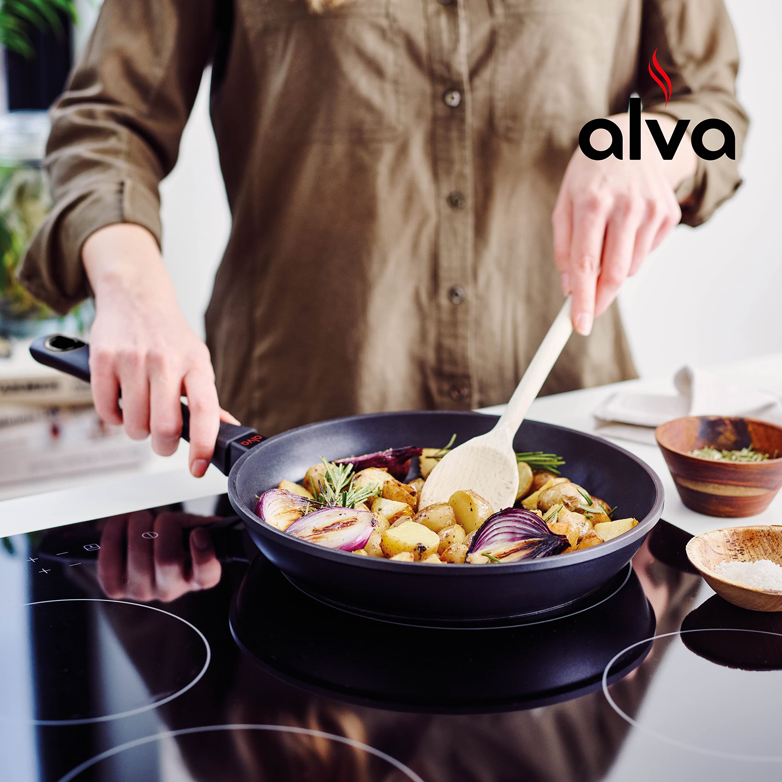 Alva Energy Ceramic Nonstick Frying Pan Set - 8