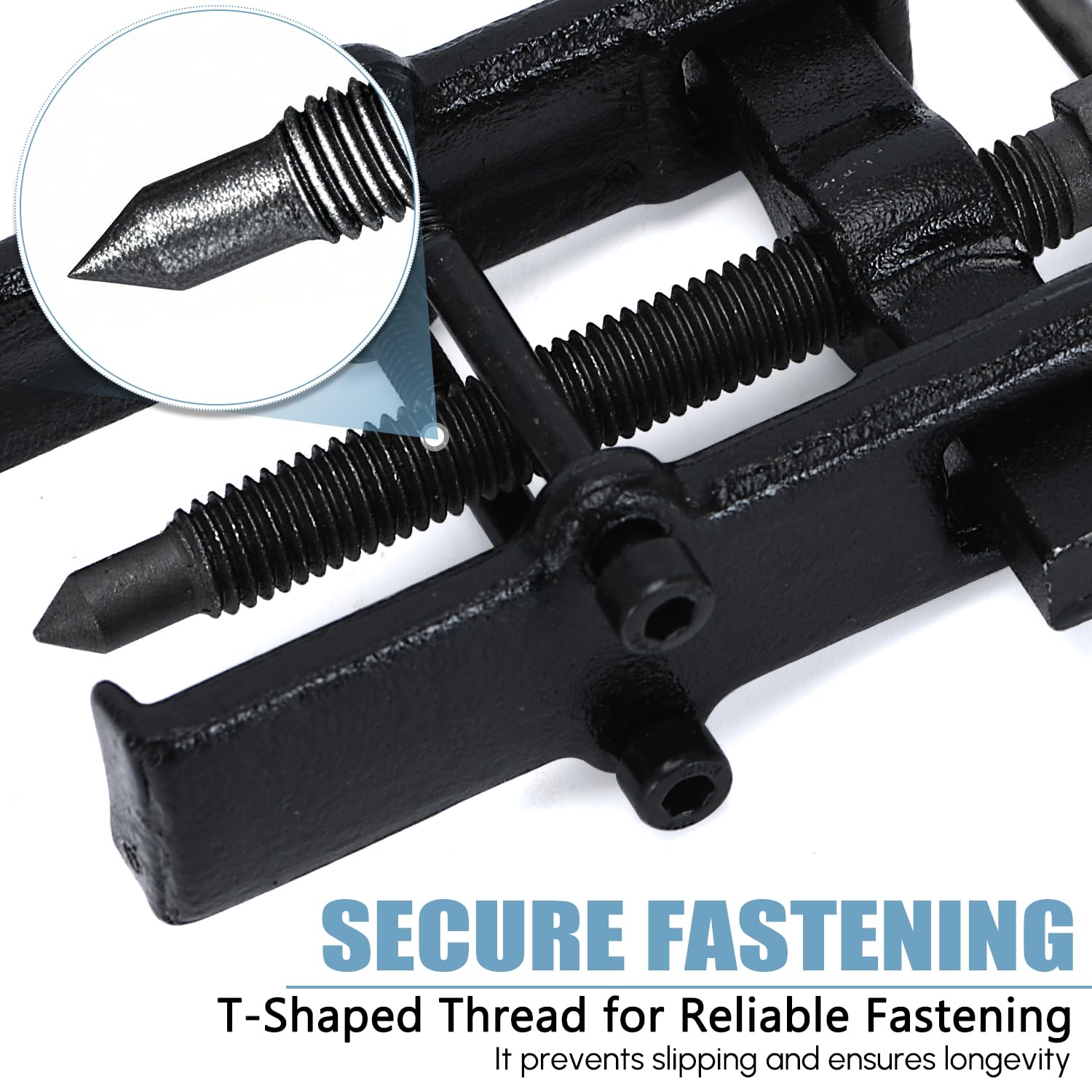 Hypertune Universal 2.5-Inch Two Jaw Pilot Bearing Gear Puller - Carbon Steel Adjustable Pump Pulley Remover Tool Kit - Perfect for Automotive Repair, Machinery Maintenance & DIY Projects