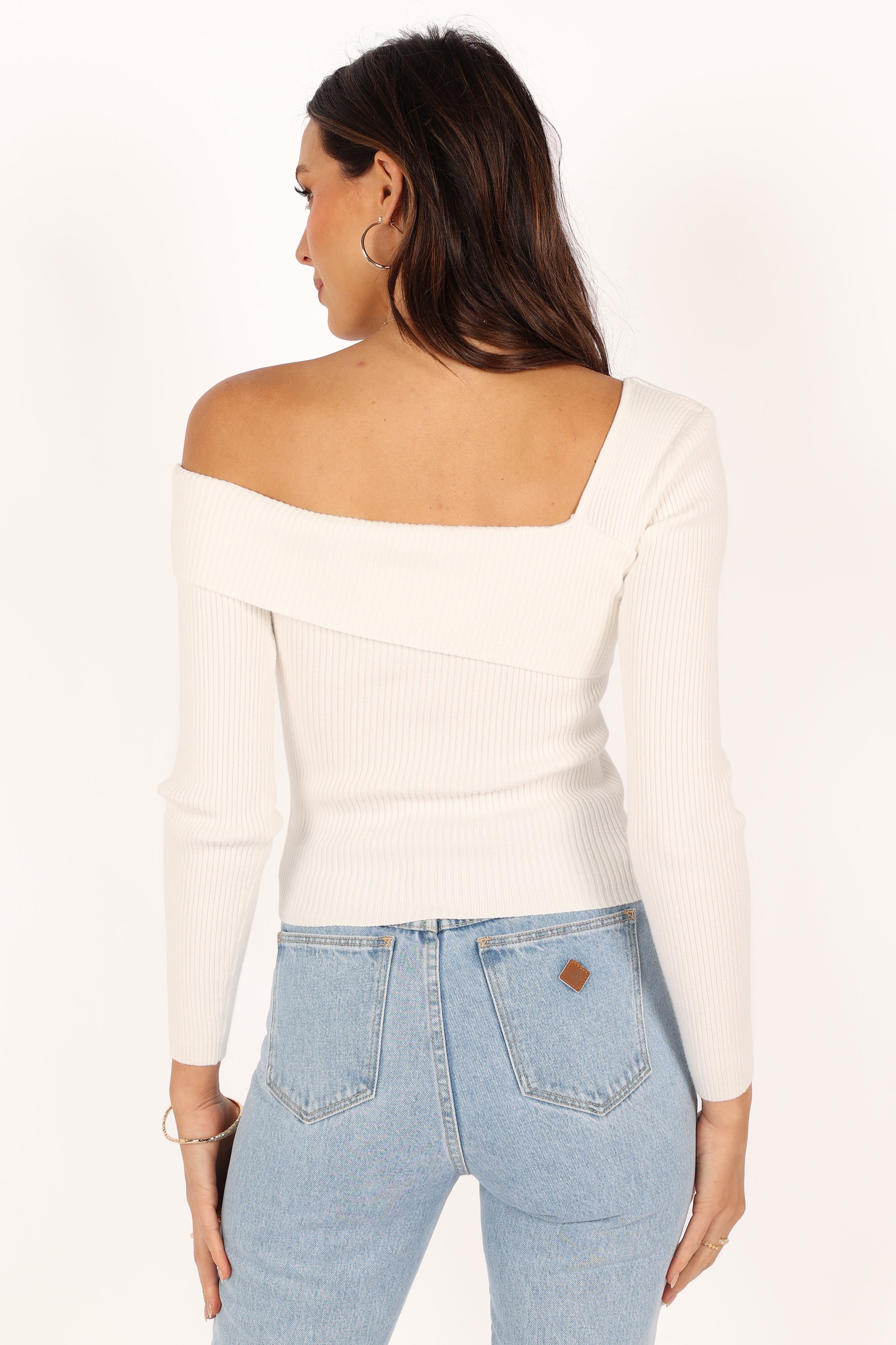 Aleena Knit Top for Women - Soft & Comfortable White Sweater | Perfect for Casual Wear, Office & Outings