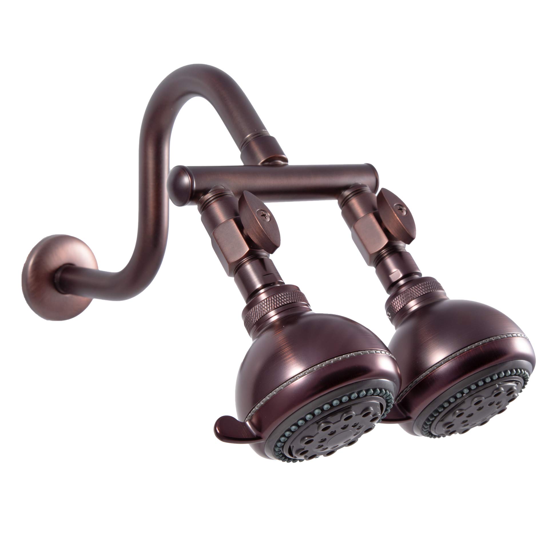 Firstmate 2 Oil Rubbed Bronze Dual Shower Head System - High Pressure Rainfall & Handheld Combo for Spa-Like Bathroom Experience