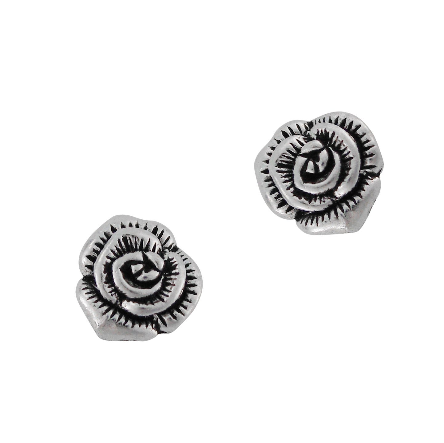 Sterling Silver Rose Rosette Flower Post Stud Earrings for Women - Elegant Floral Jewelry for Everyday Wear, Parties & Gifts
