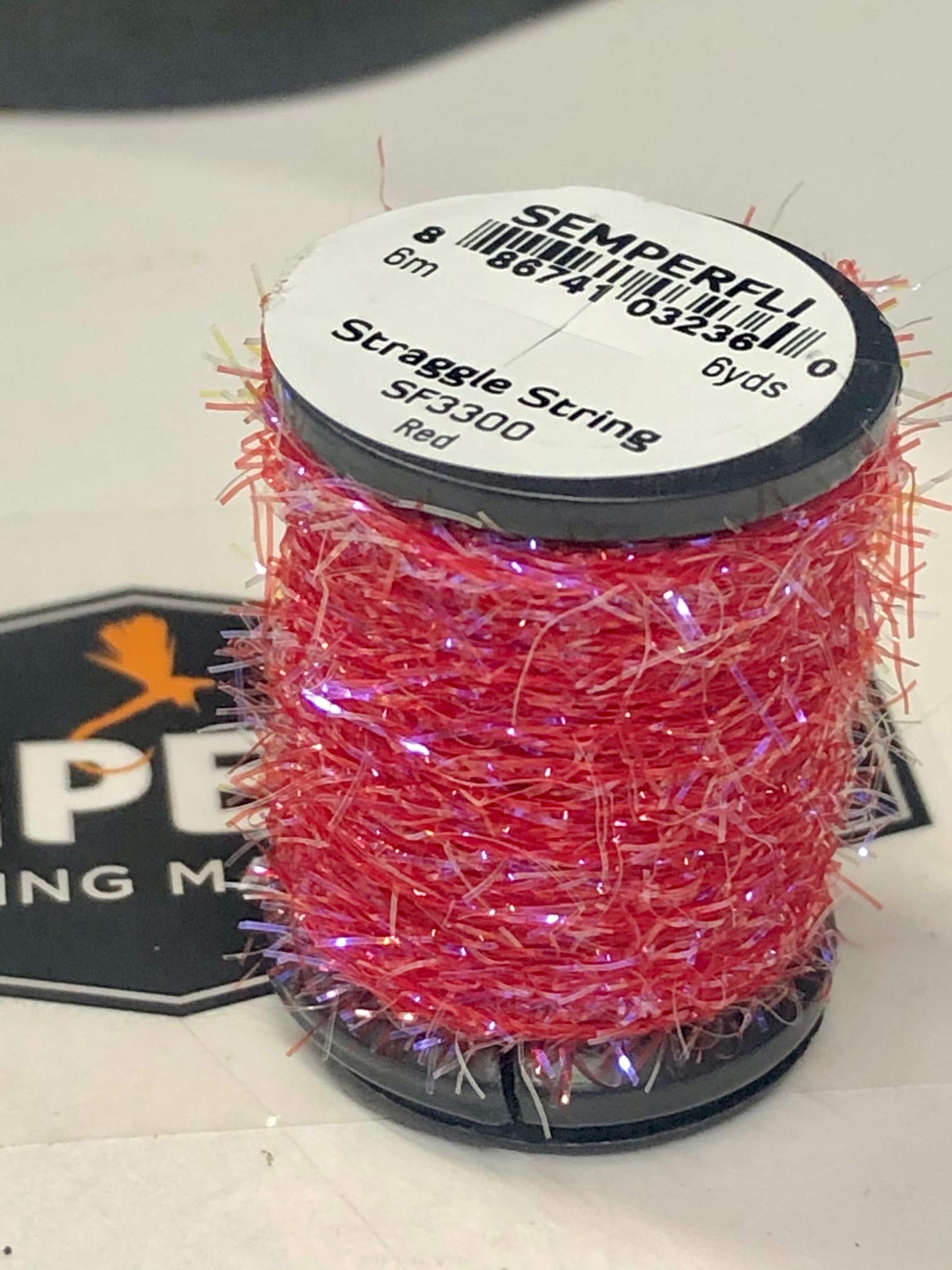 Straggle String Micro Chenille Red - Soft & Durable Chenille Yarn for Knitting, Crochet, and DIY Crafts - Perfect for Scarves, Blankets, and Home Decor