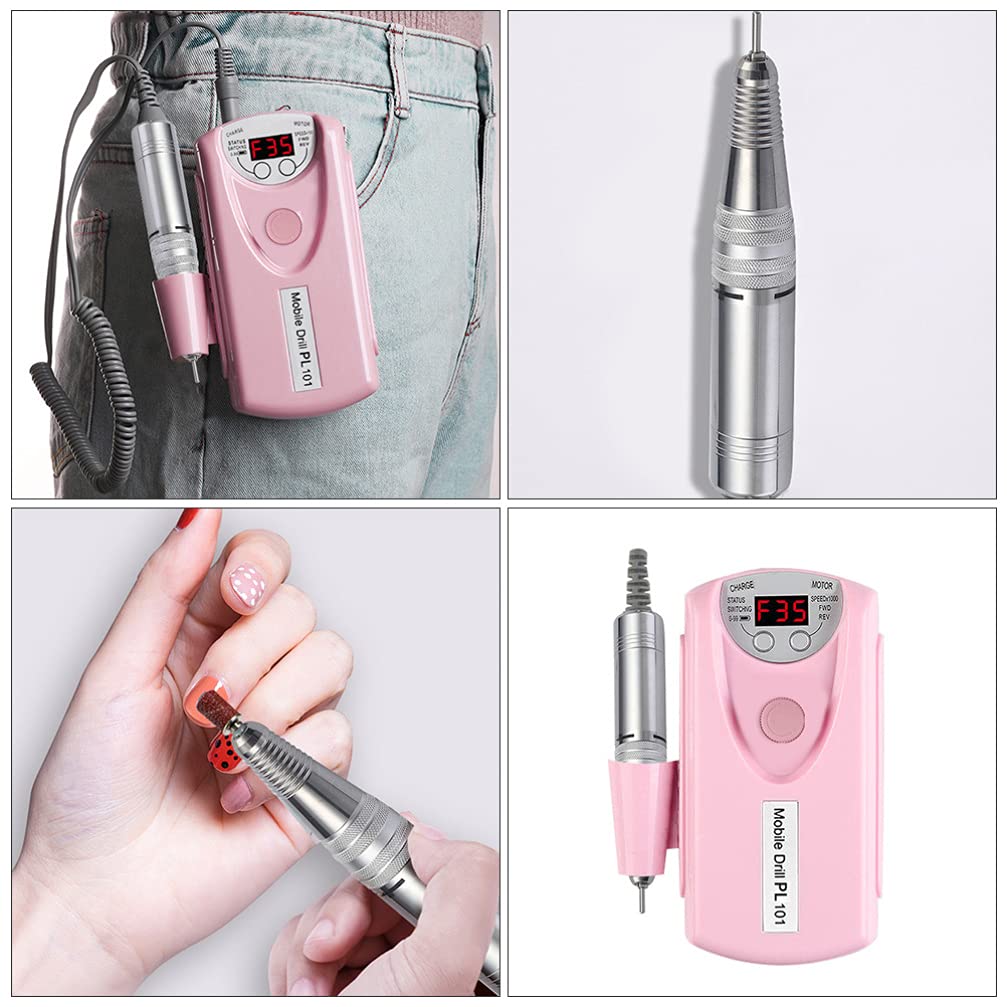 Beaupretty Electric Nail Drill - Portable Nail Polish Grinder & Nail Art Polishing Tool for Professional Manicures | Perfect for Home Use, Salon Professionals & Travel Nail Care