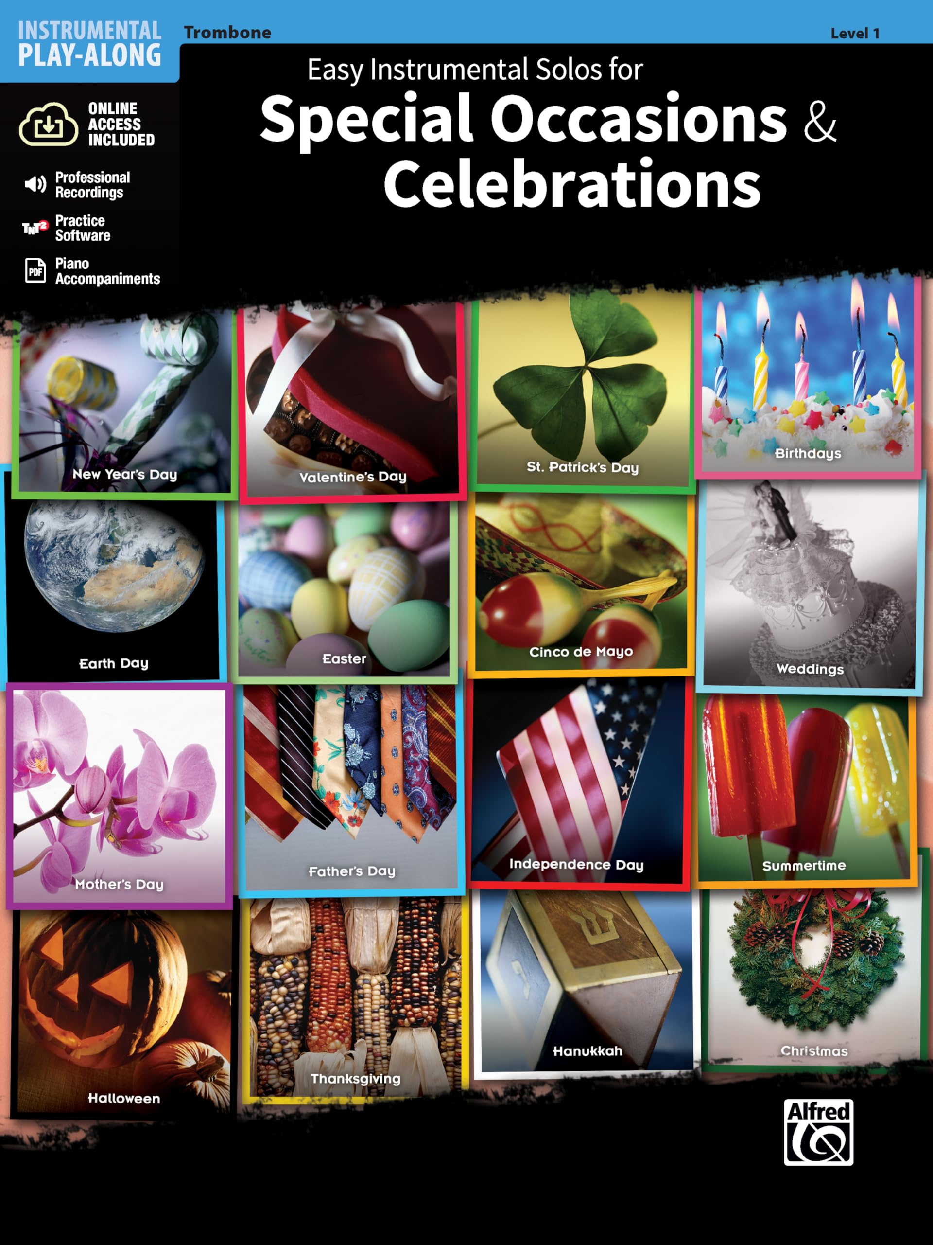 Easy Instrumental Solos for Trombone - Special Occasions & Celebrations | Book with Online Audio, Software & PDF (Easy Instrumental Solos Series) | Perfect for Weddings, Parties & Holiday Performances
