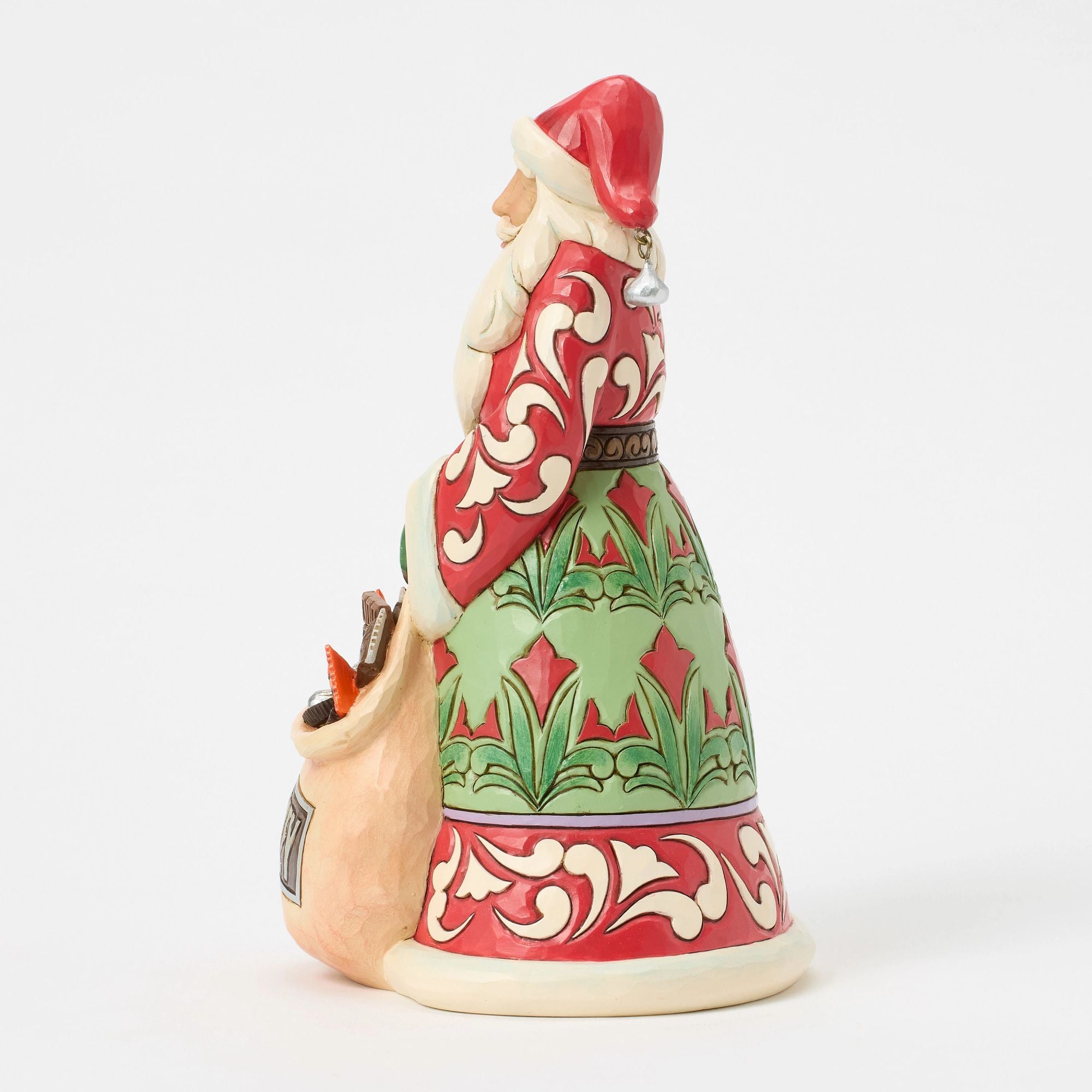 Santa Claus with Bag of Candy - Christmas Decoration for Home, Office & Holiday Party Decor