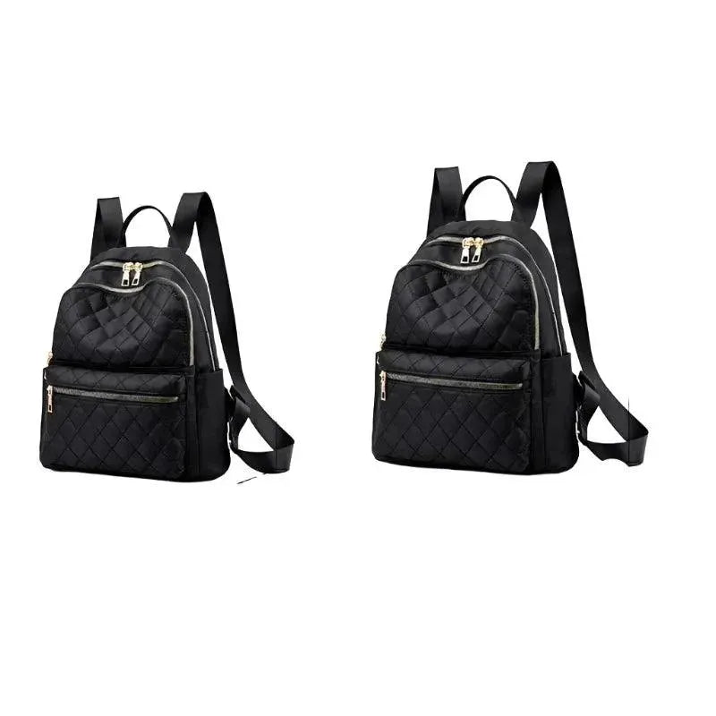 Quilted Nylon Women's Travel Backpack - Lightweight Carry-On Backpack for Airplane, Commute & Weekend Getaways | Water-Resistant Laptop Bag with USB Charging Port