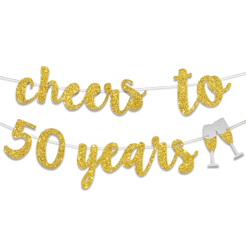 Cheers to 50 Years Banner
