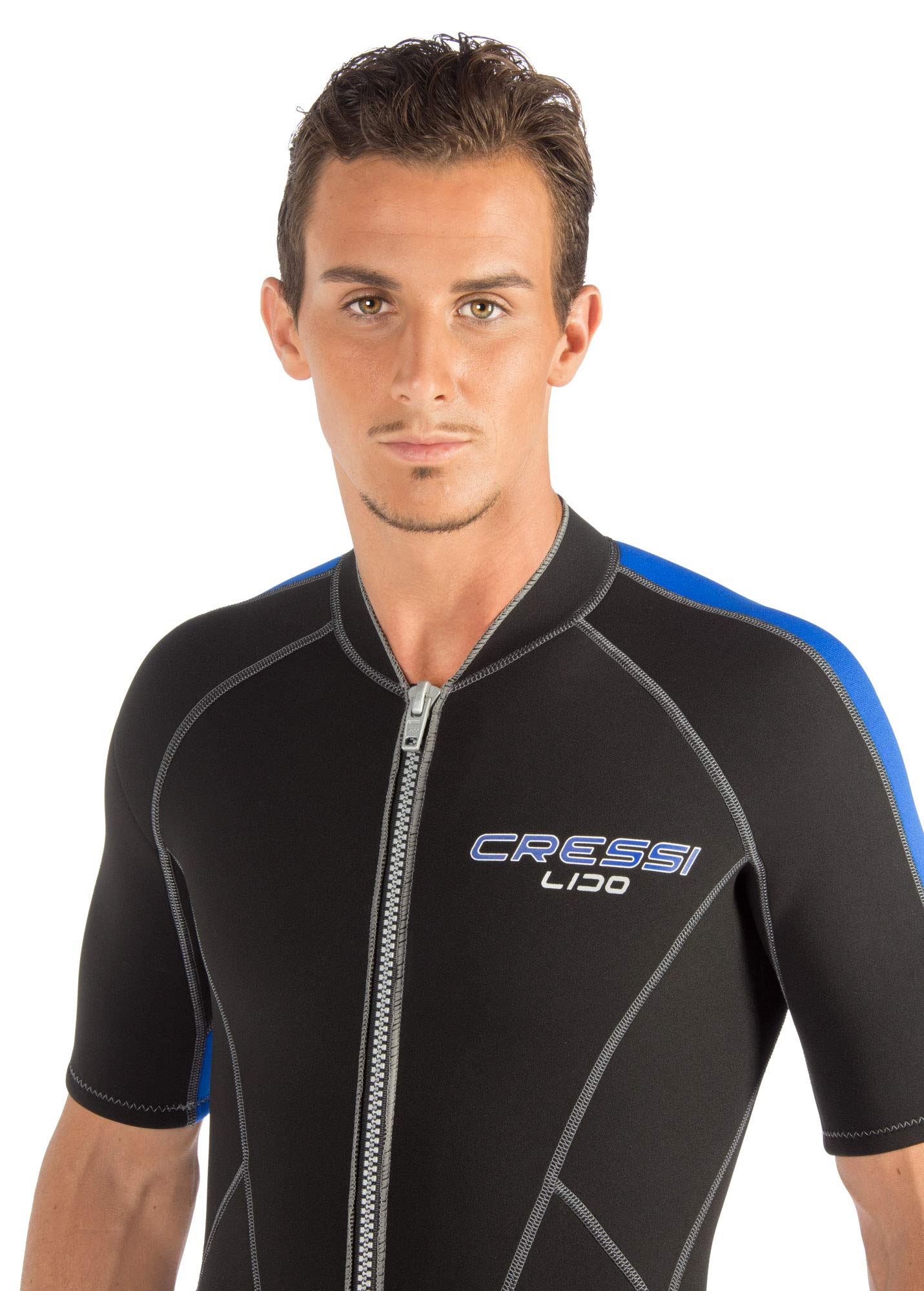 Cressi Lido Man 2mm Neoprene Wetsuit for Men - Size 6/XXL - Perfect for Snorkeling, Scuba Diving & Water Sports