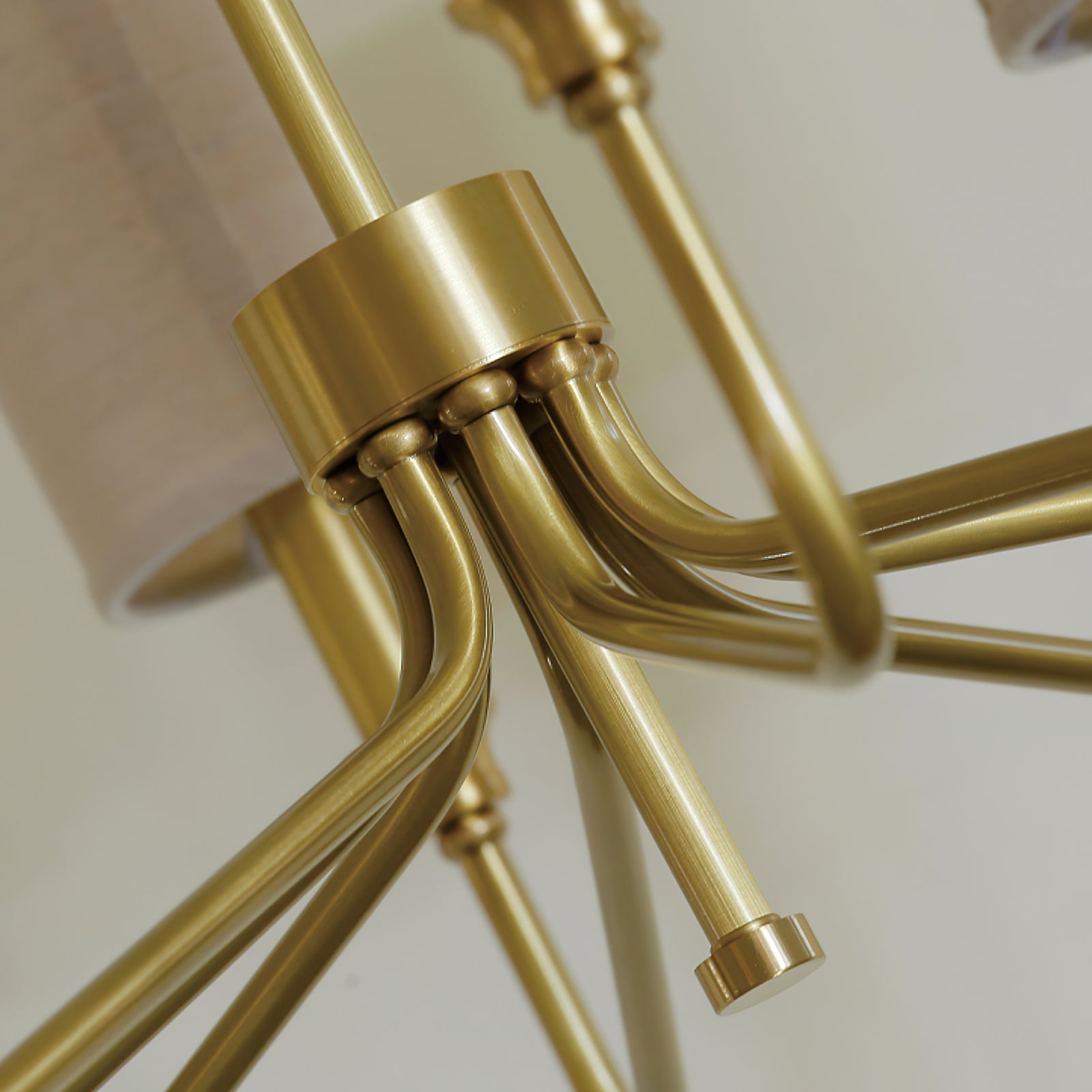 Modern Cylinder Fabric Chandelier - Elegant Ceiling Light Fixture for Living Room, Bedroom & Dining Room - Perfect for Home Decor & Interior Design