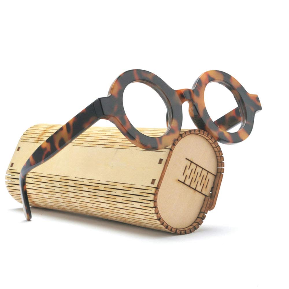 Fashion Round Leopard Reading Glasses for Women - Presbyopia Eyewear for Reading & Style