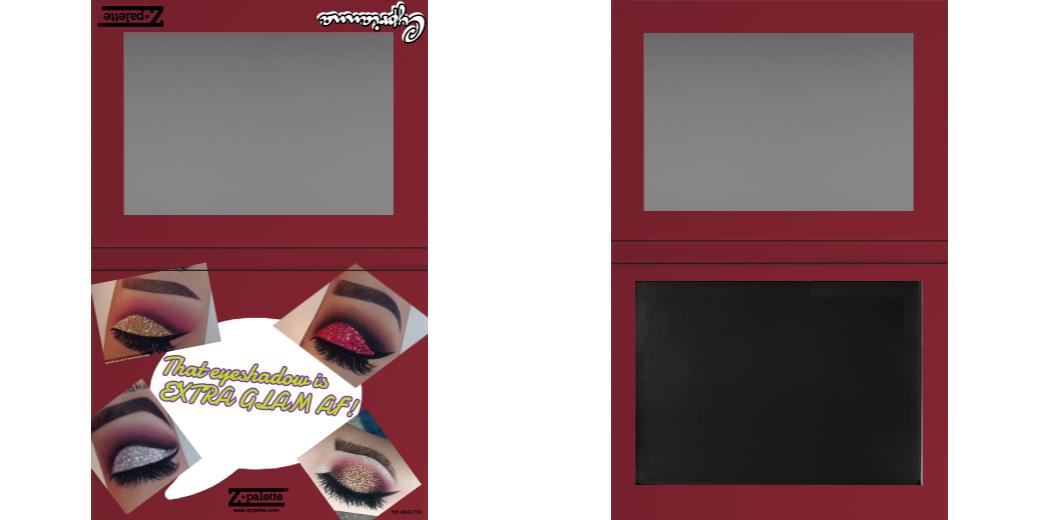 Custom Extra Large Z Palette - Magnetic Makeup Palette for Eyeshadows & Blush - Perfect for Professional Makeup Artists & Travel