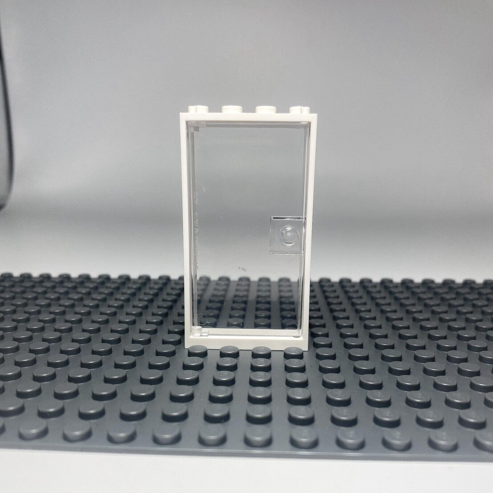 2 Pack LEGO Door House Frame White 1x4x6 Type 2 Transparent Clear Building Blocks for DIY House Models, Dollhouse Accessories, and Creative Play Scenes