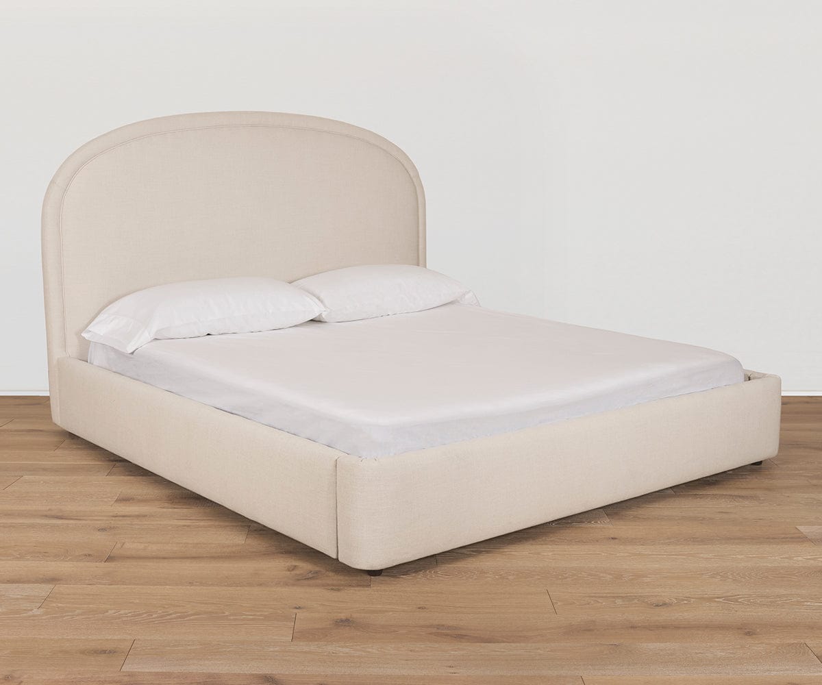 Eliseo Queen Size Bed Frame with Headboard - Modern Upholstered Platform Bed for Bedroom - Perfect for Master Bedroom, Guest Room, or Apartment