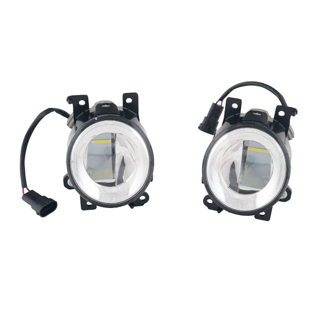 LED Fog Light Assembly Kit for 2019-2024 Nissan Murano - Complete Set with Bezel, Switch & Wiring Harness (Left & Right) | Enhanced Visibility for Night Driving & Foggy Conditions