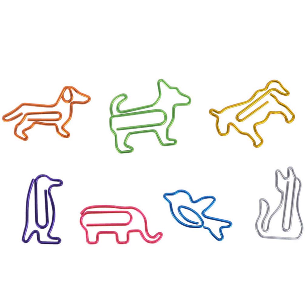Cabilock 30pcs Cute Animal Paper Clips - Decorative Binder Clips, Bird Shaped Office Supplies, Bulk Memo Clips for Notebooks, Books & Party Favors - Fun Novelty Stationery for School, Office & Gift Giving