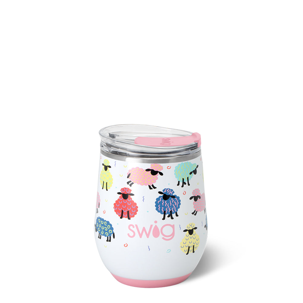 Counting Sheep Stemless Wine Glass 12oz - Perfect for Relaxing at Home, Gifts & Wine Tasting Parties