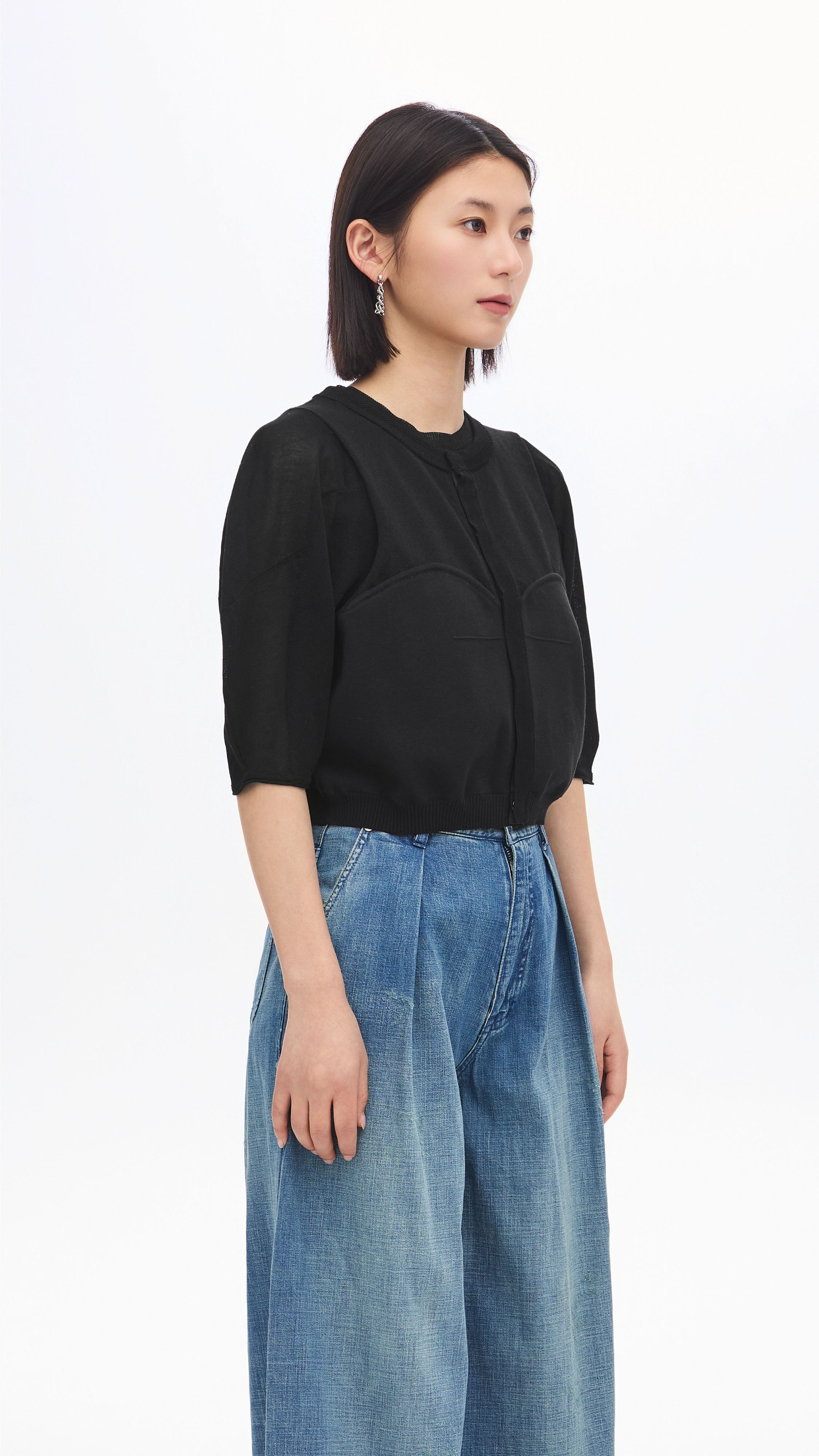 Stylish Puff Sleeve Knit Top for Women - Trendy Casual & Party Wear - Perfect for Date Nights, Office Outfits & Weekend Looks