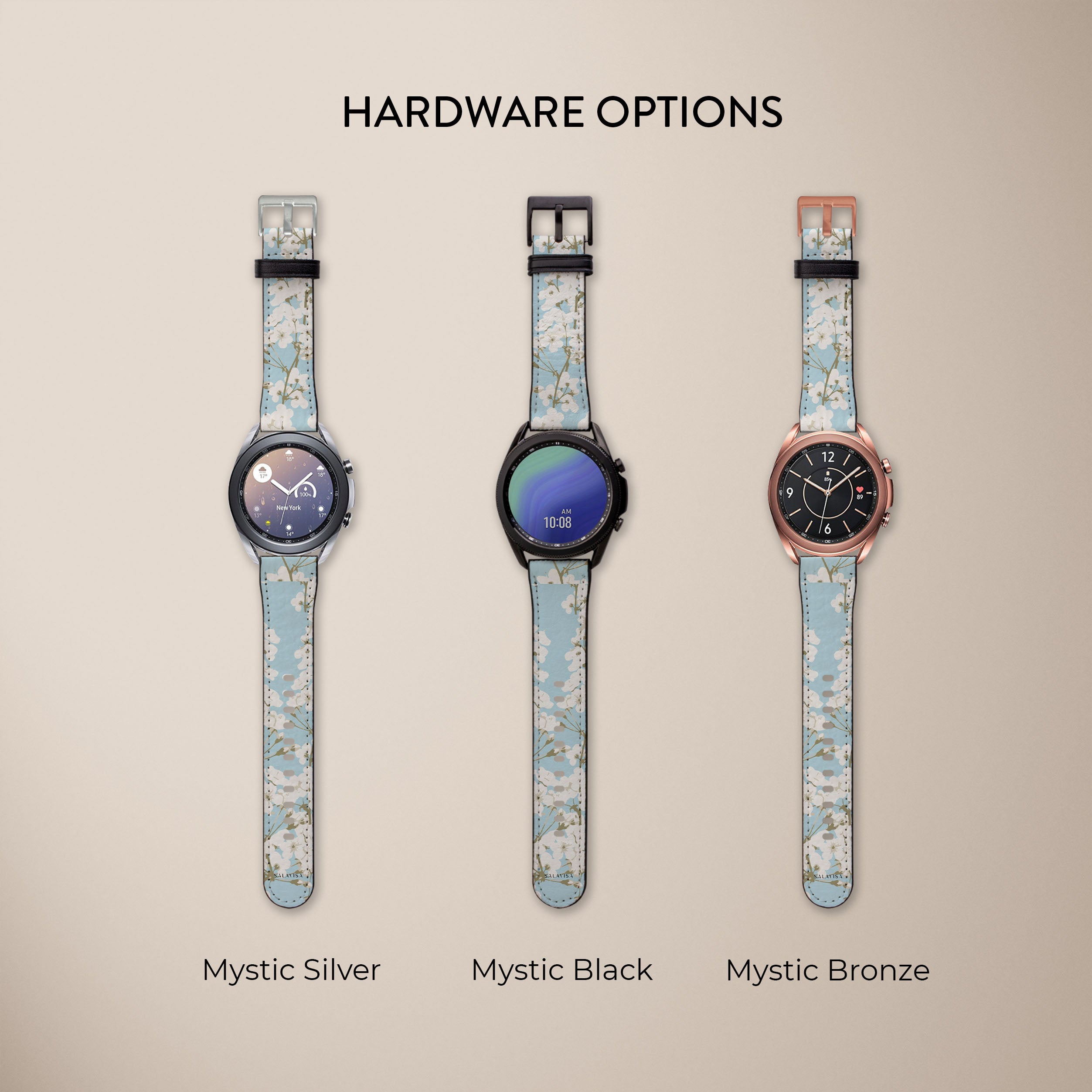 Premium Apple Blossom Galaxy Watch Band - Stylish & Durable Replacement Strap for Samsung Galaxy Watch - Perfect for Spring Fashion & Everyday Wear