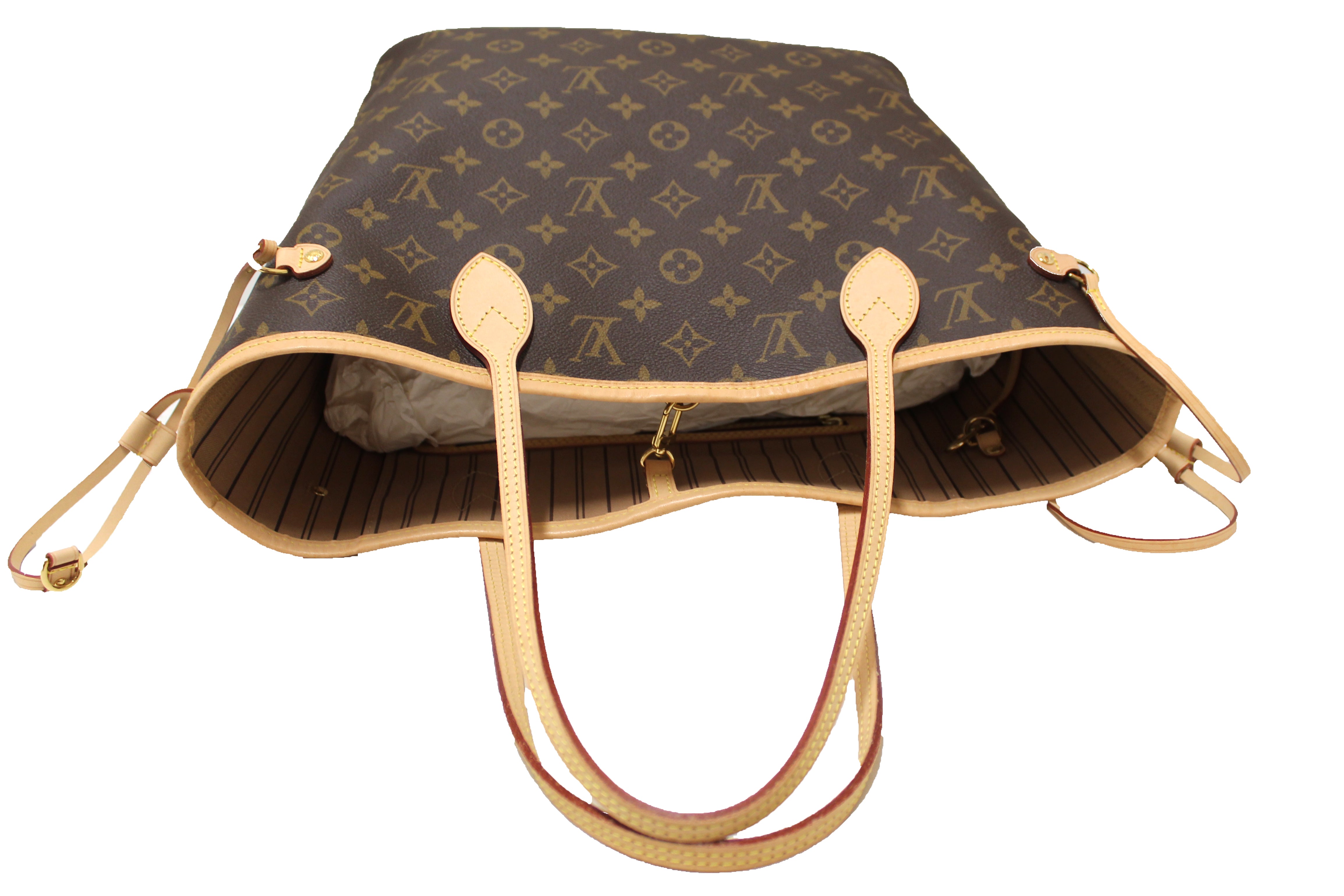 Authentic Louis Vuitton Monogram Neverfull MM Tote Bag - Luxury Designer Handbag for Women, Perfect for Work, Travel & Everyday Use