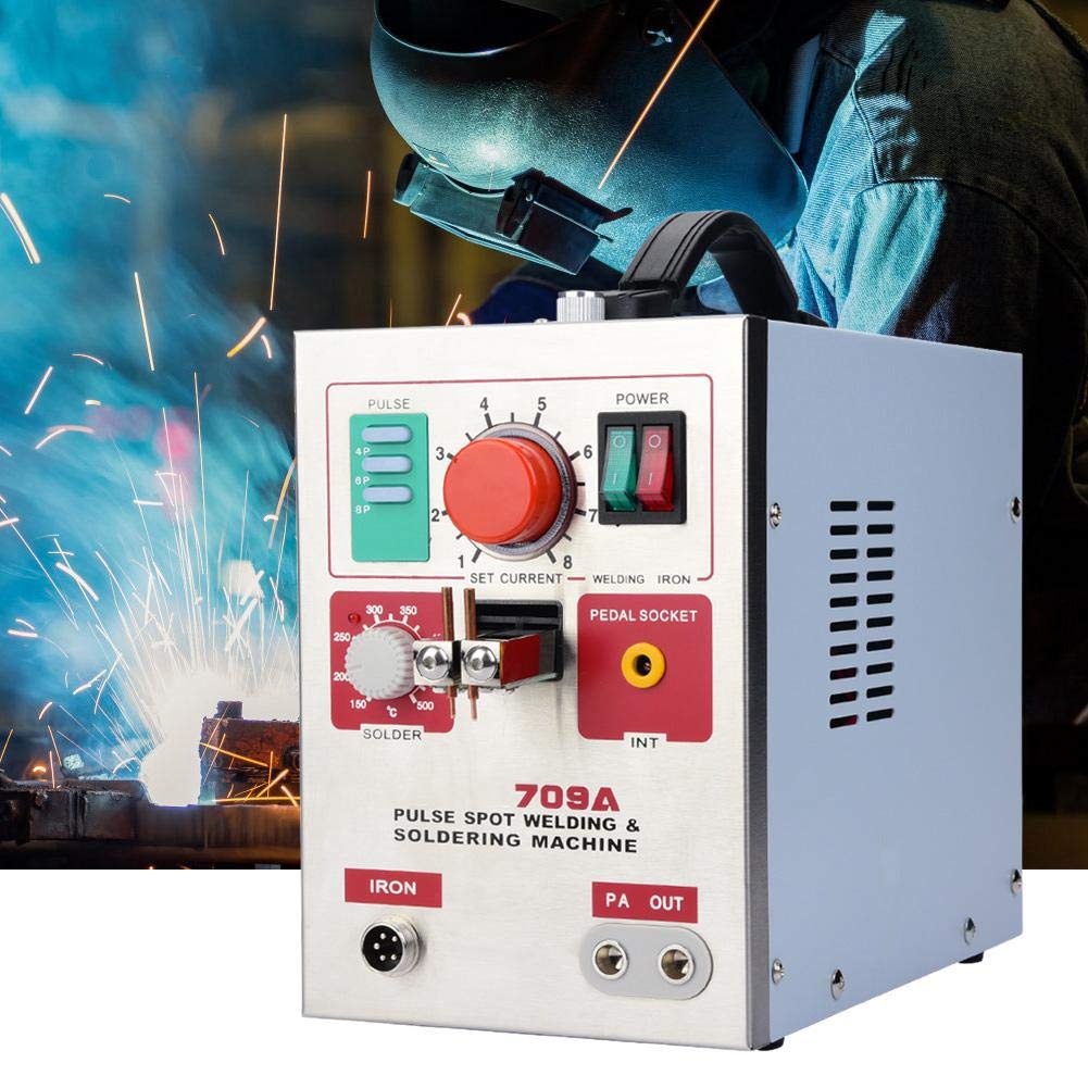 709A 3.2Kw Lithium Battery Spot Welder - DIY 18650 Battery Welding Machine with Soldering Pen (US Plug) | Perfect for Battery Pack Assembly, RC Models, and Electronics Repair Projects