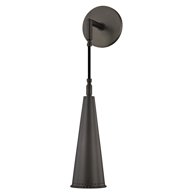 Vintage Alva 1-Light Wall Sconce in Old Bronze Finish - Perfect for Bedroom, Hallway & Bathroom Lighting Decor