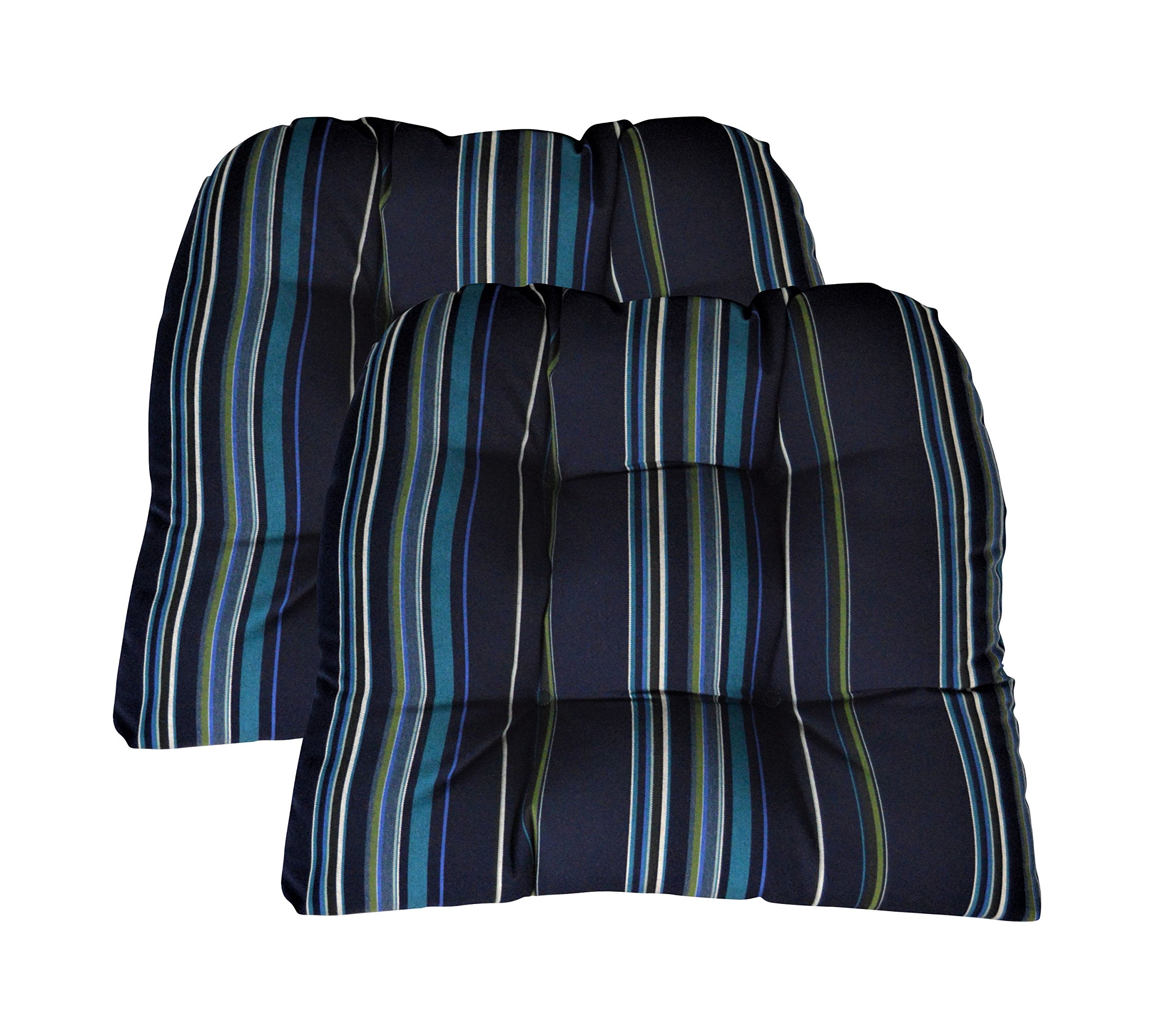 RSH DECOR: Sunbrella Tufted Wicker U-Shape Outdoor Cushions Set of 2 - 19