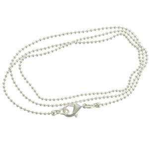 Premium Silver Plated Fine Ball Chain Necklace - Elegant Jewelry for Women & Men, Perfect for Gifts, Layering & Everyday Wear