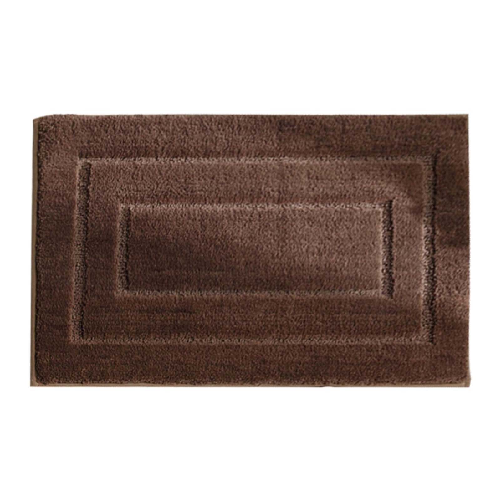 Non-Slip Bathroom Mat - Water Absorbent & Stain Resistant Polyester Floor Mat for Bathroom & Kitchen (16