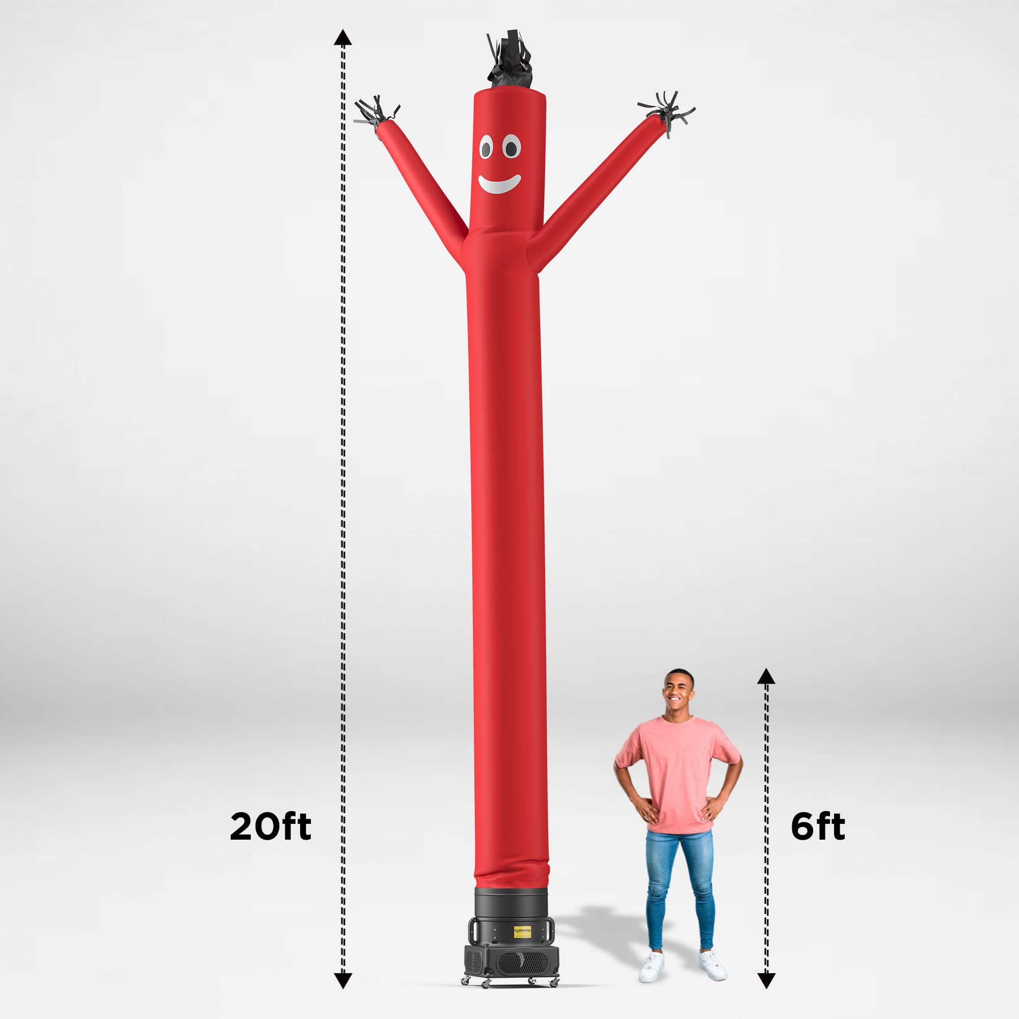 LookOurWay 10ft Air Dancers Inflatable Tube Man Kit with 1HP Blower - Outdoor Advertising, Car Dealerships, Grand Openings & Events