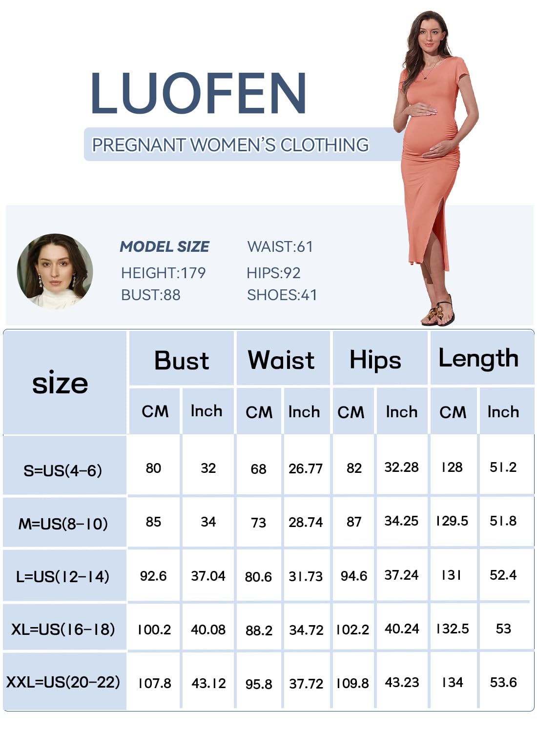 **Maternity Bodycon Dress for Women - Short Sleeve Baby Shower Dress with Side Split, Summer Pregnancy Clothes for Casual Wear & Special Occasions**