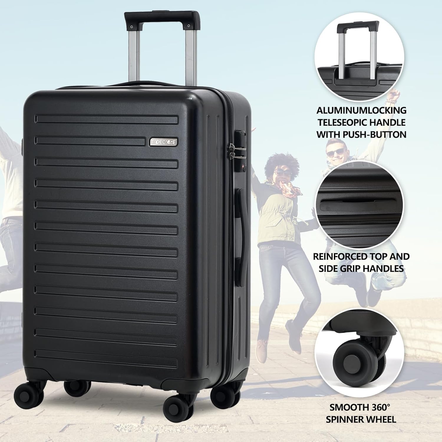 2-Piece Lightweight Hardshell Luggage Set (20